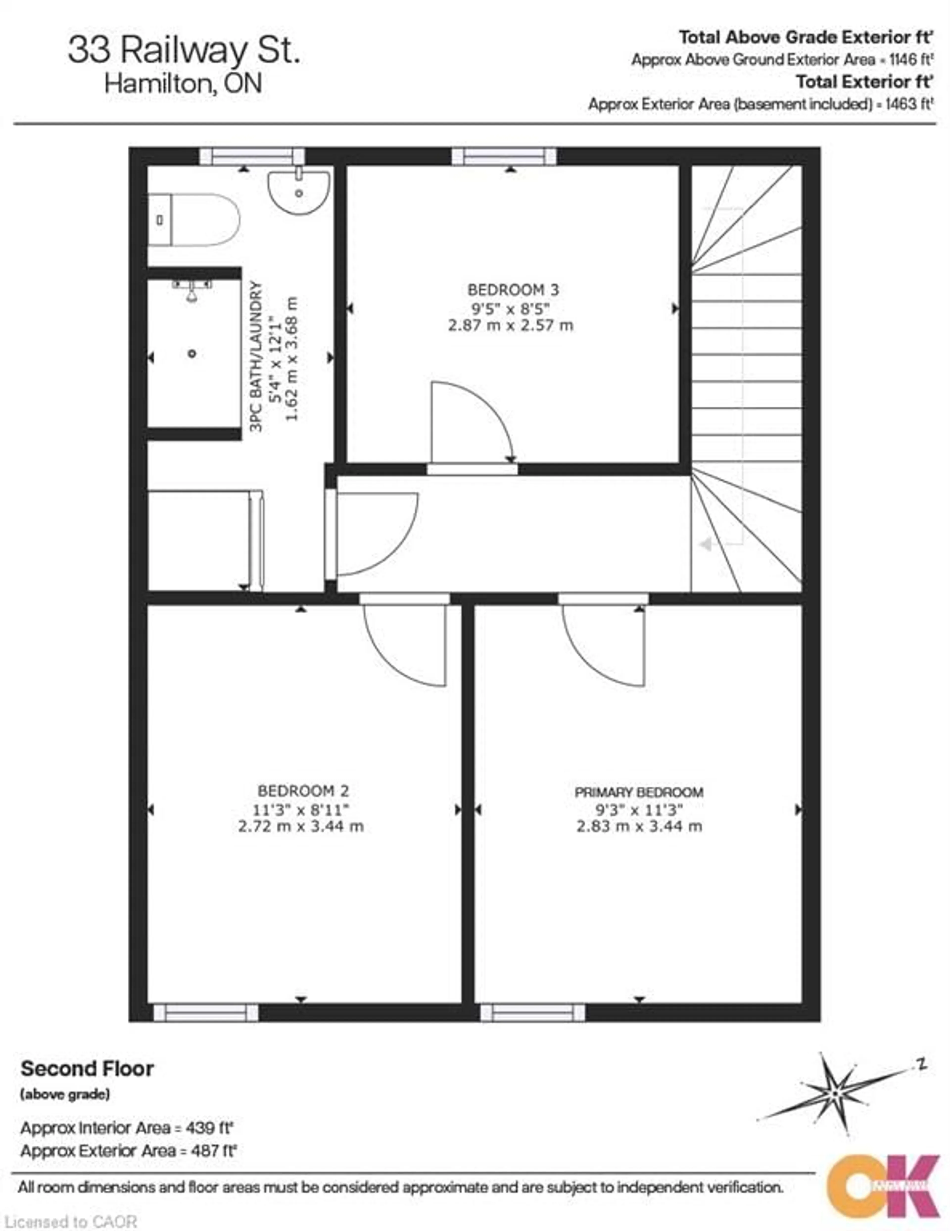 Floor plan for 33 Railway St, Hamilton Ontario L8R 2R4