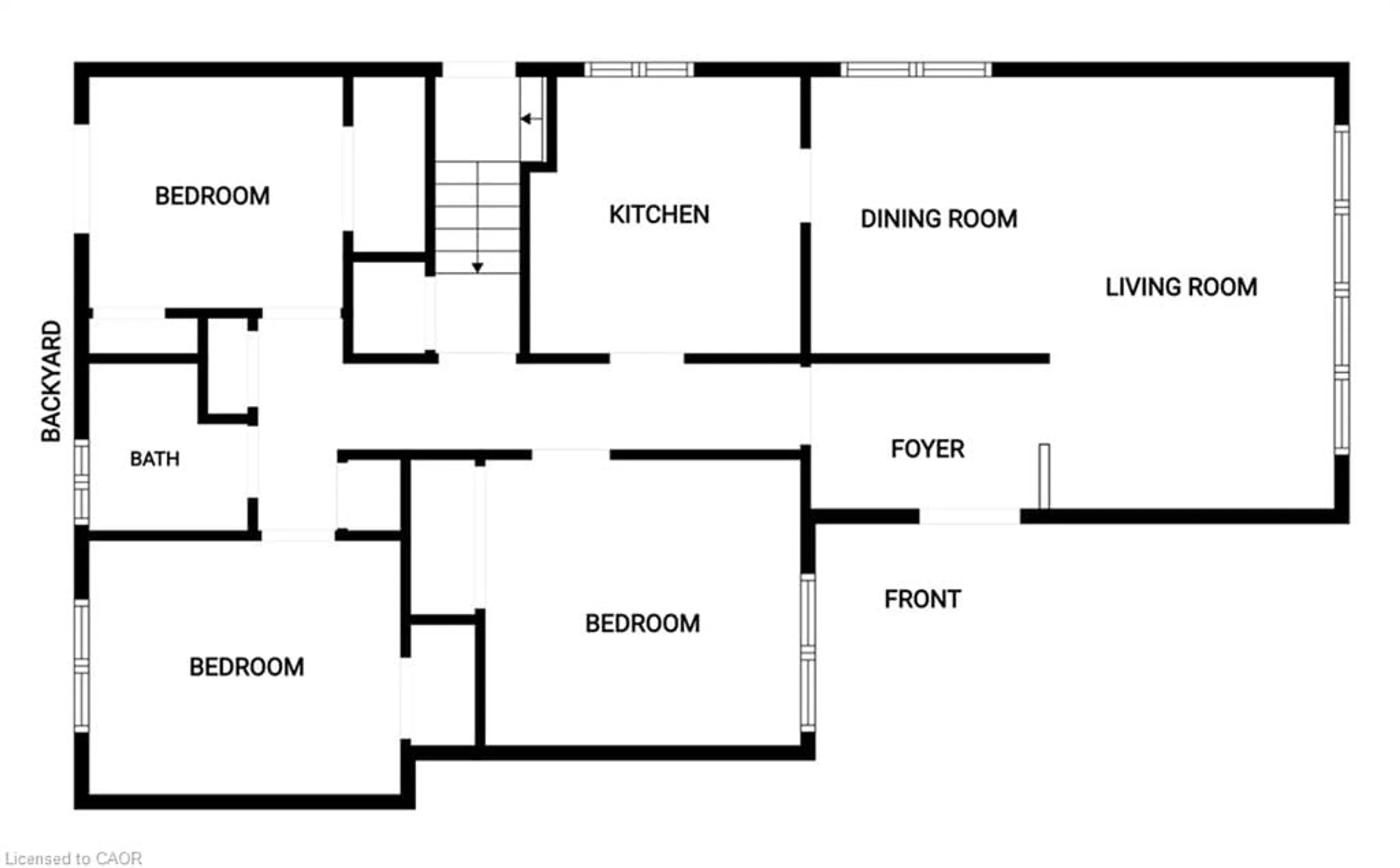 Floor plan for 44 Beckwith Rd, Etobicoke Ontario M9C 3Y1