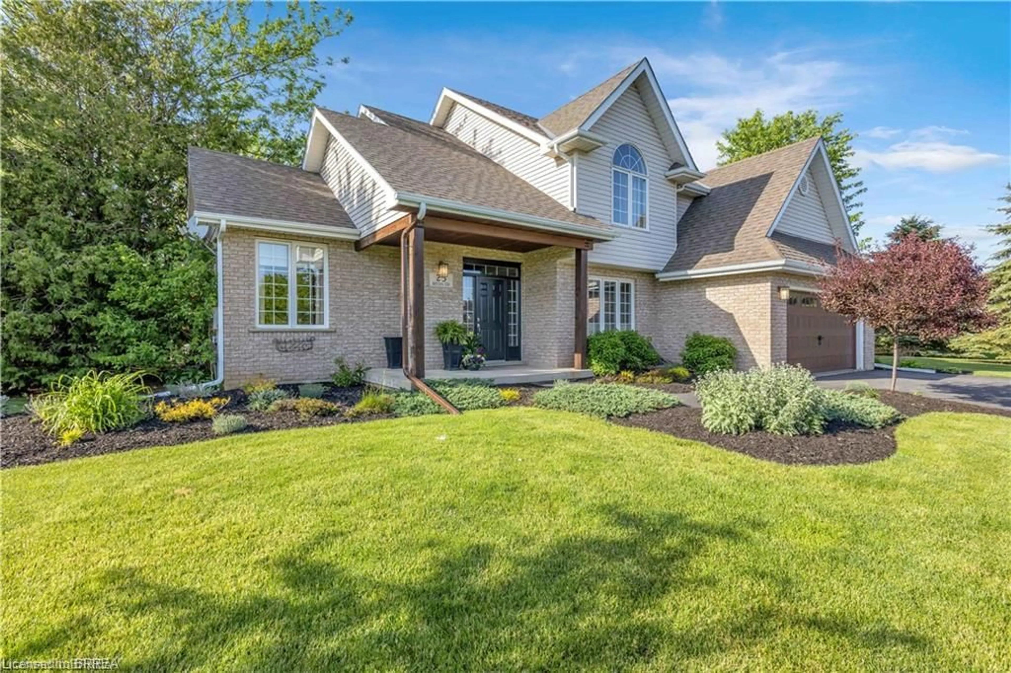 Home with brick exterior material, street for 25 Brian Dr, Burford Ontario N0E 1A0