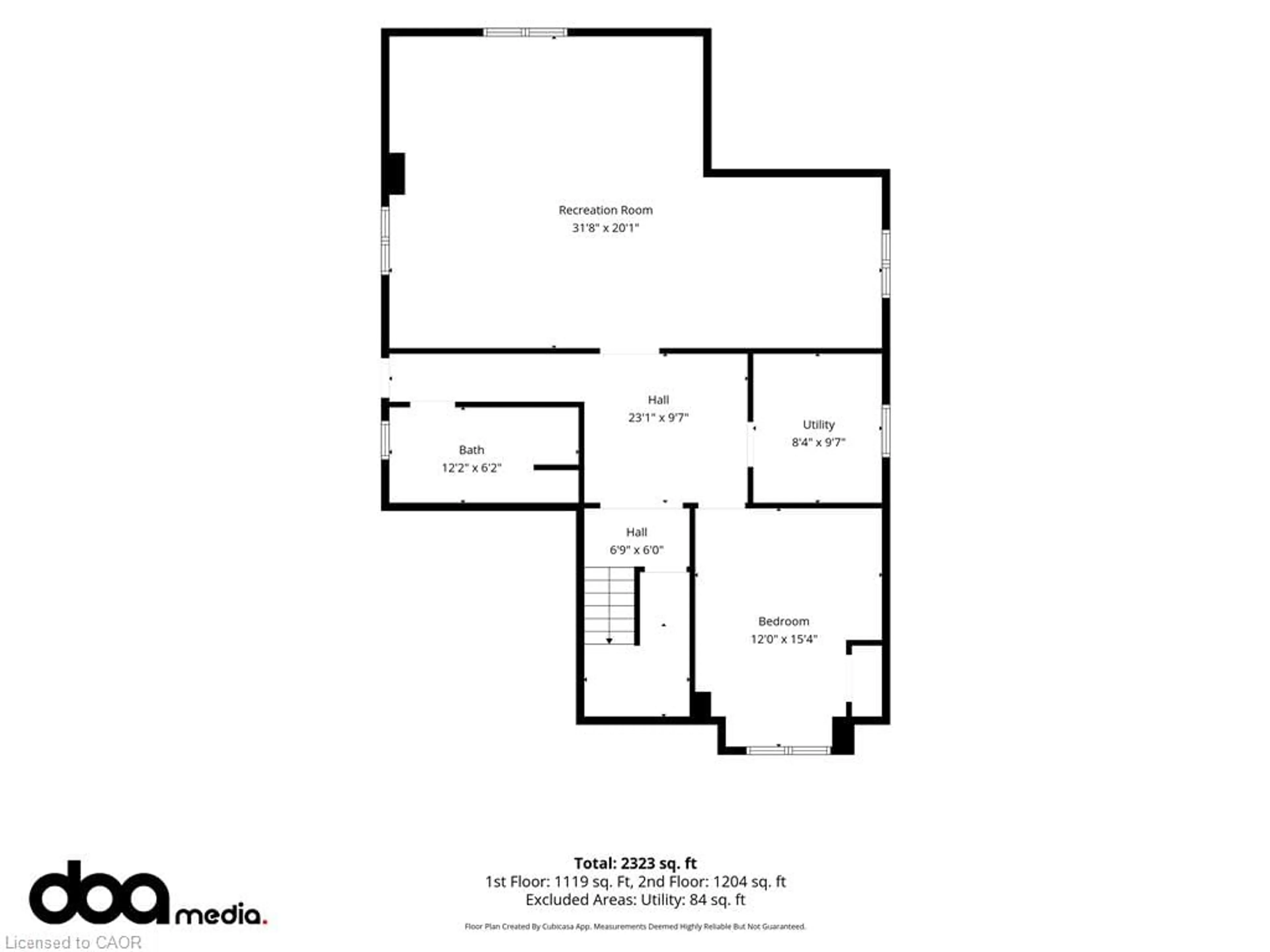 Floor plan for 33 Jane St, Smithville Ontario L0R 2A0