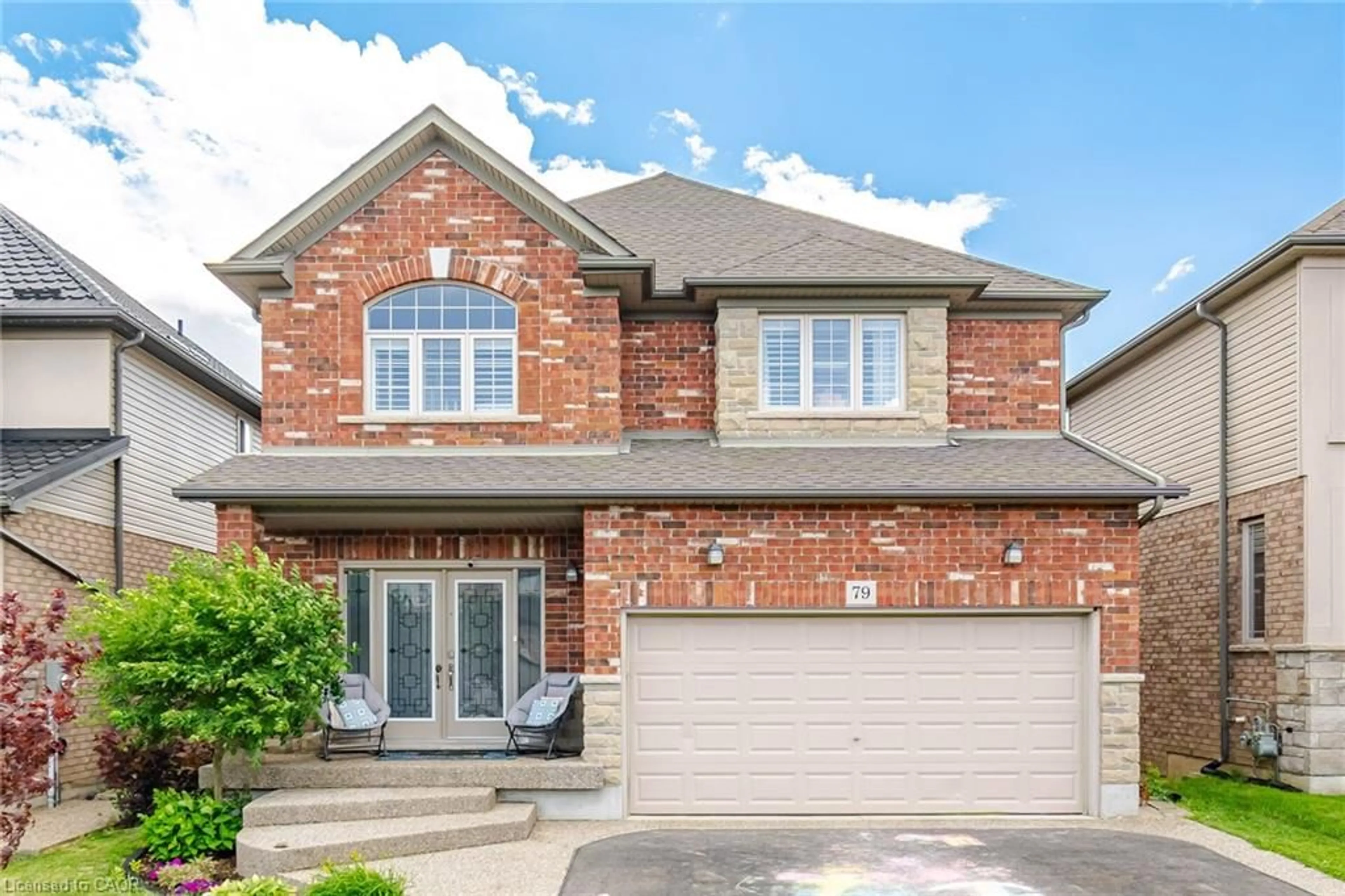 Home with brick exterior material, street for 79 Garinger Cres, Hamilton Ontario L0R 1C0