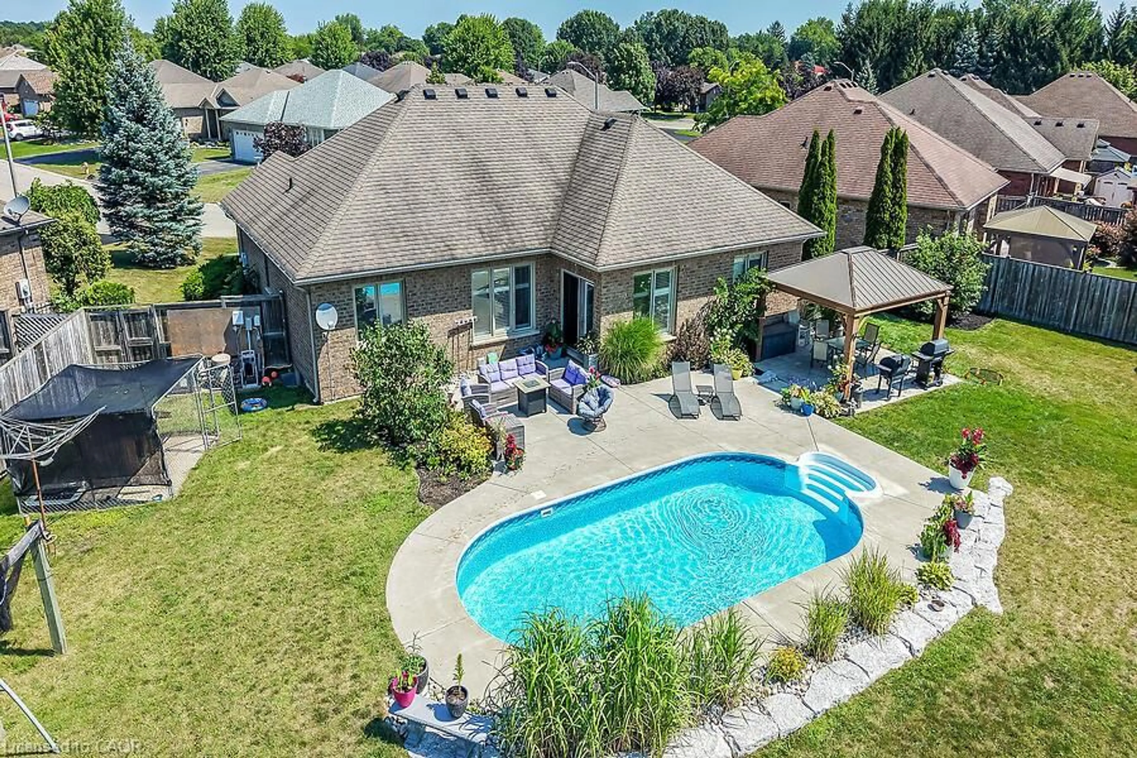 A pic from outside/outdoor area/front of a property/back of a property/a pic from drone, water/lake/river/ocean view for 19 Sparrow Way, Port Dover Ontario N0A 1N5