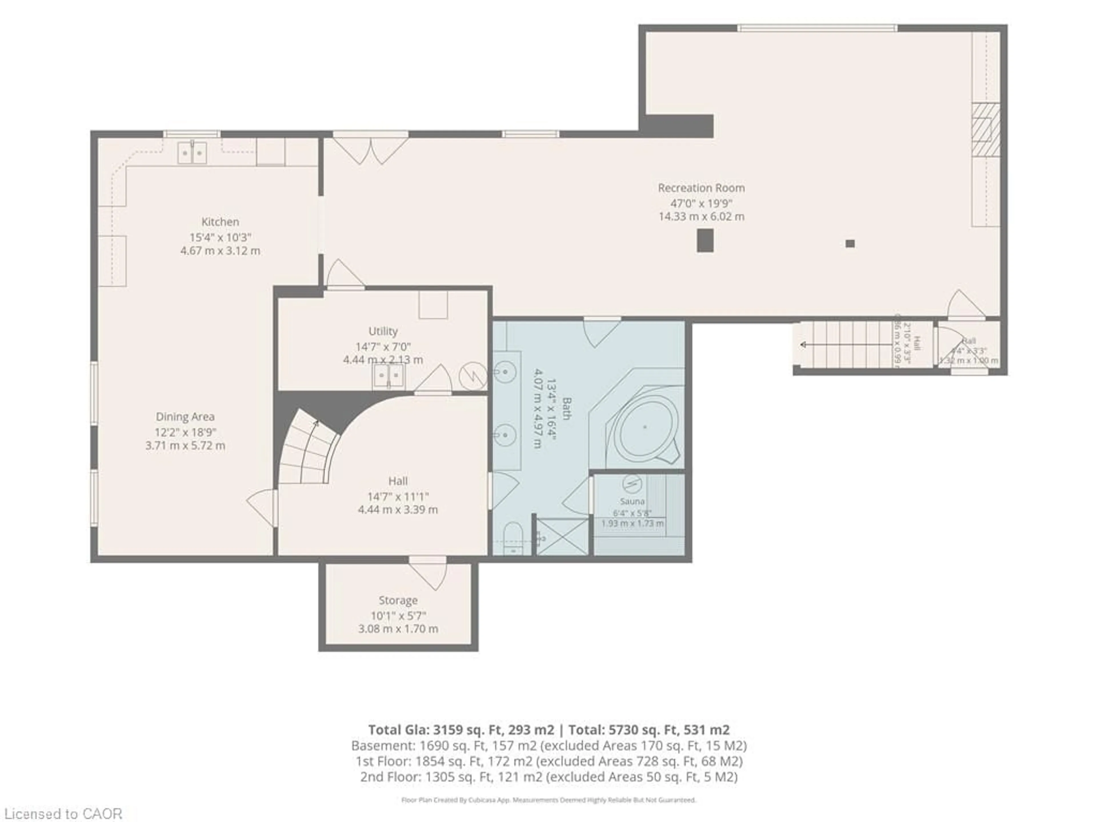 Floor plan for 35 Glen Park Crt, Hamilton Ontario L8K 6N6