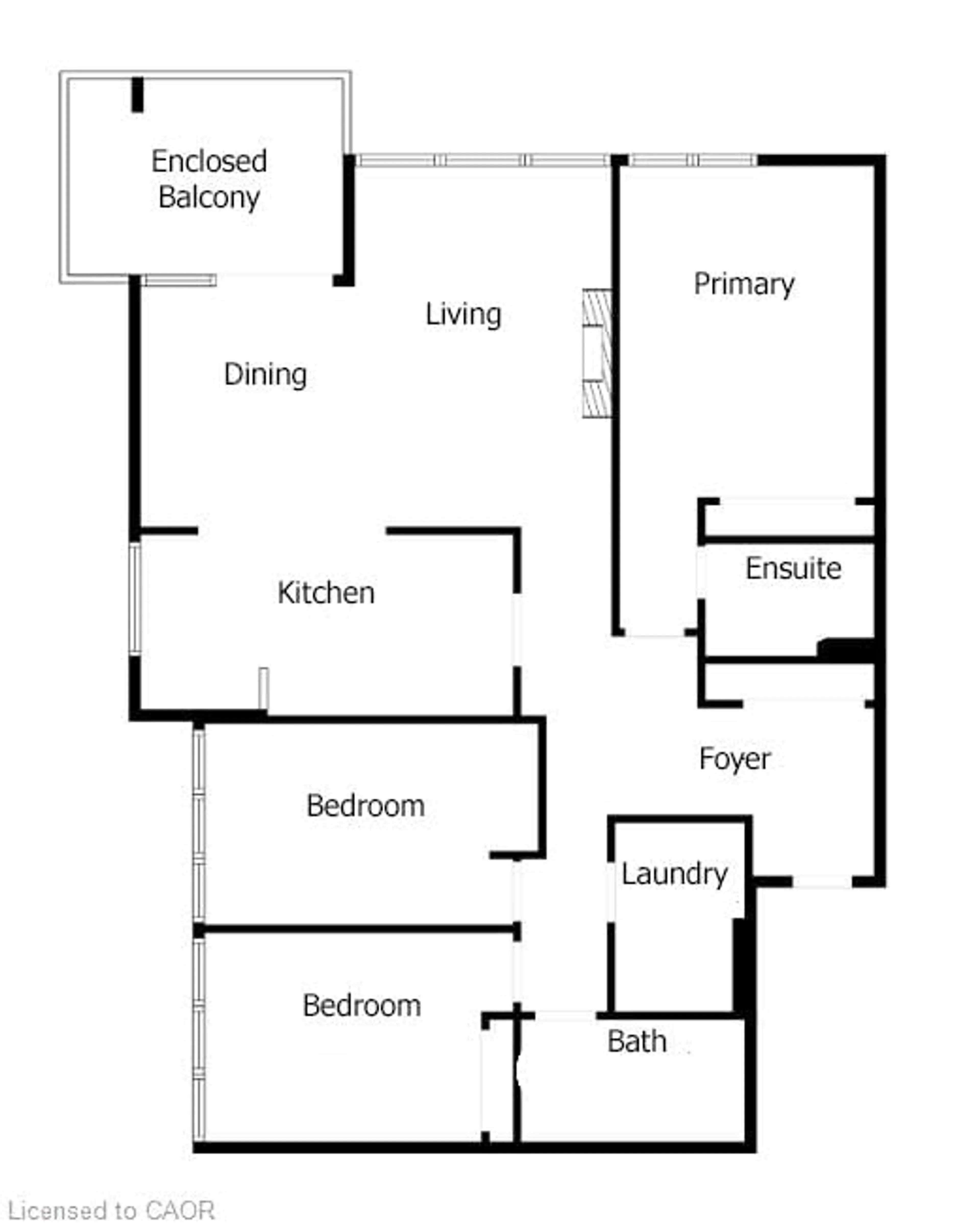 Floor plan for 75 Queen St #1204, Hamilton Ontario L8R 3J3