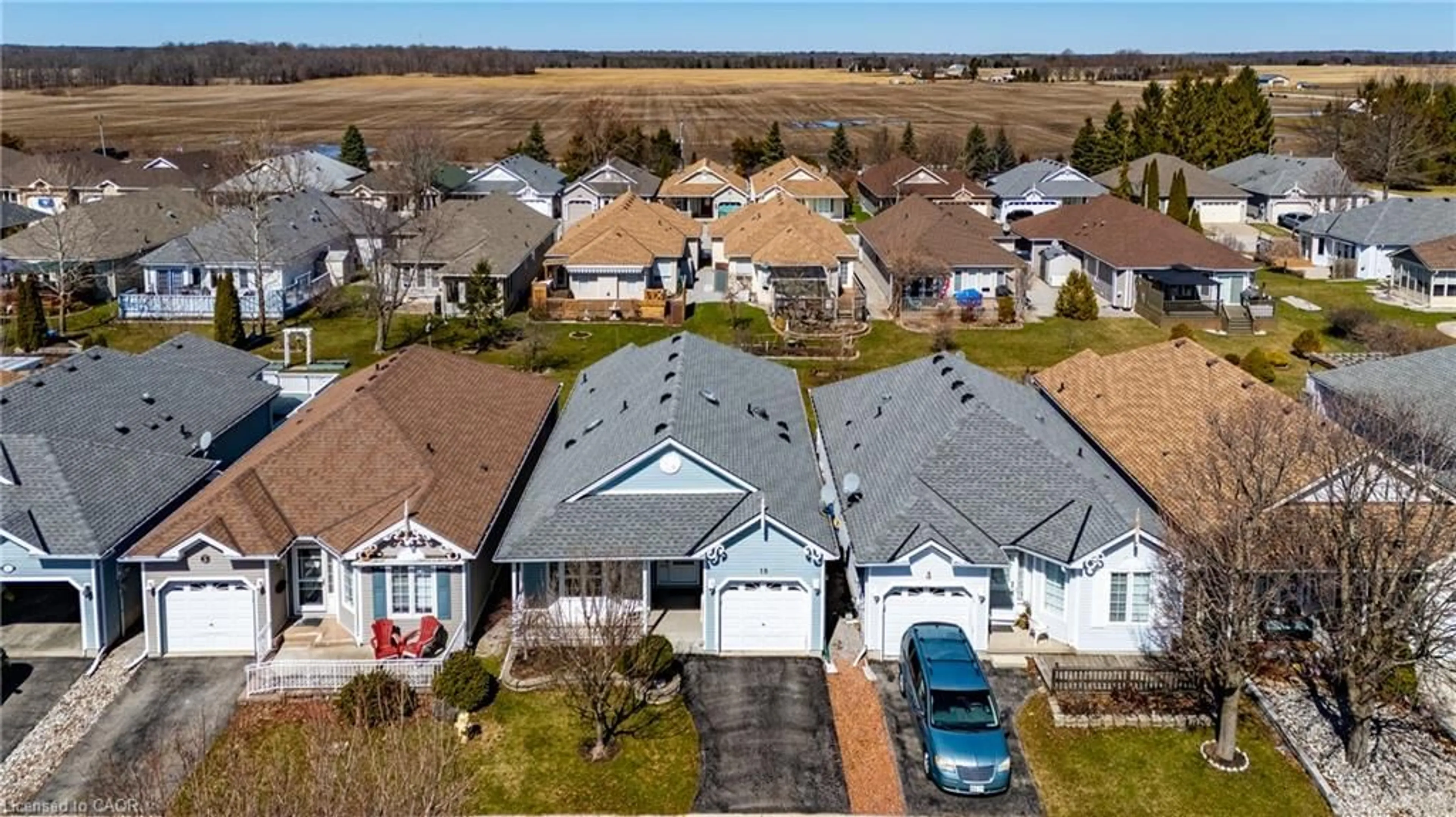 A pic from outside/outdoor area/front of a property/back of a property/a pic from drone, street for 18 Carolina Way, Port Rowan Ontario N0E 1M0