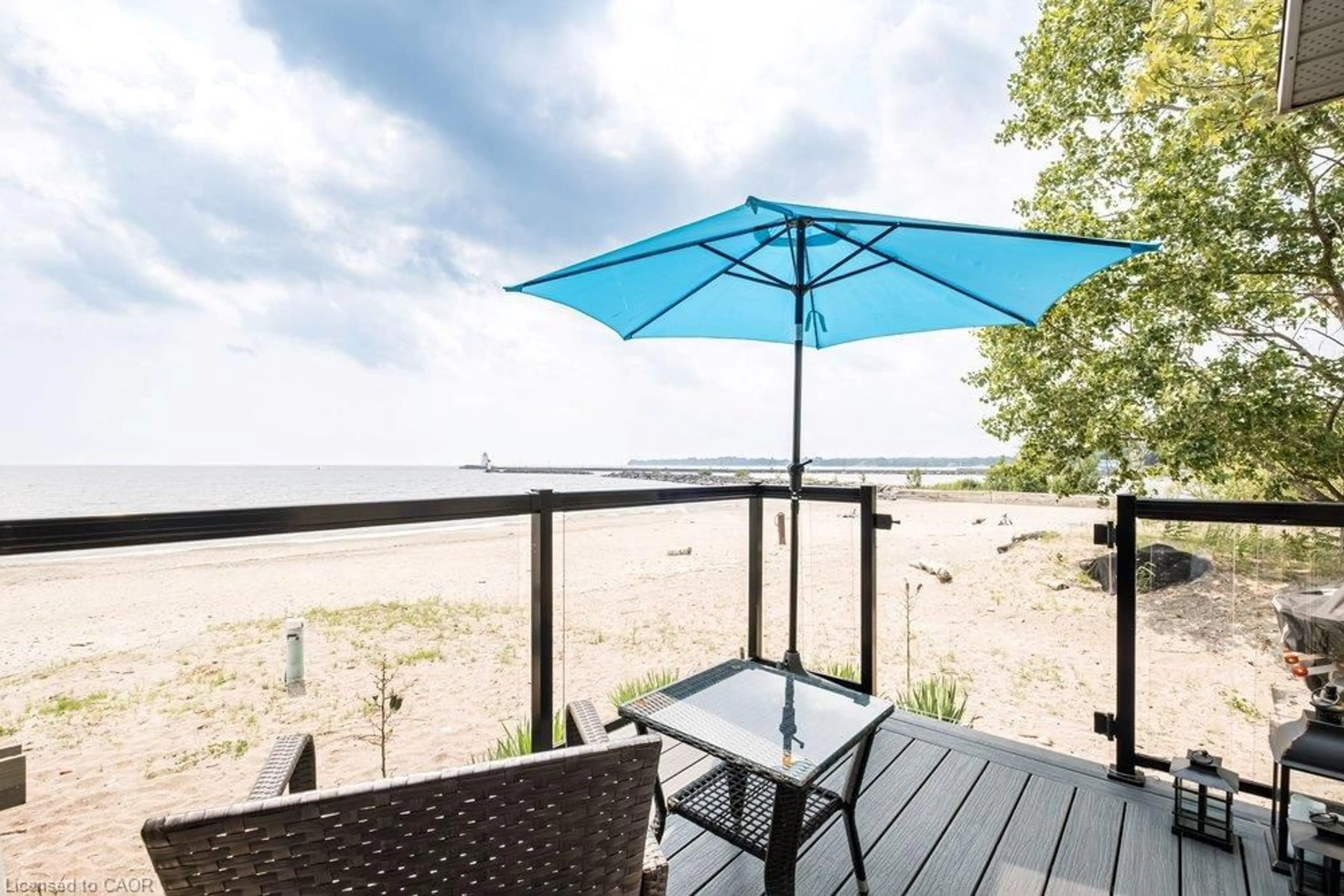 Patio, water/lake/river/ocean view for 50 Grand River Line, Lowbanks Ontario N0A 1K0