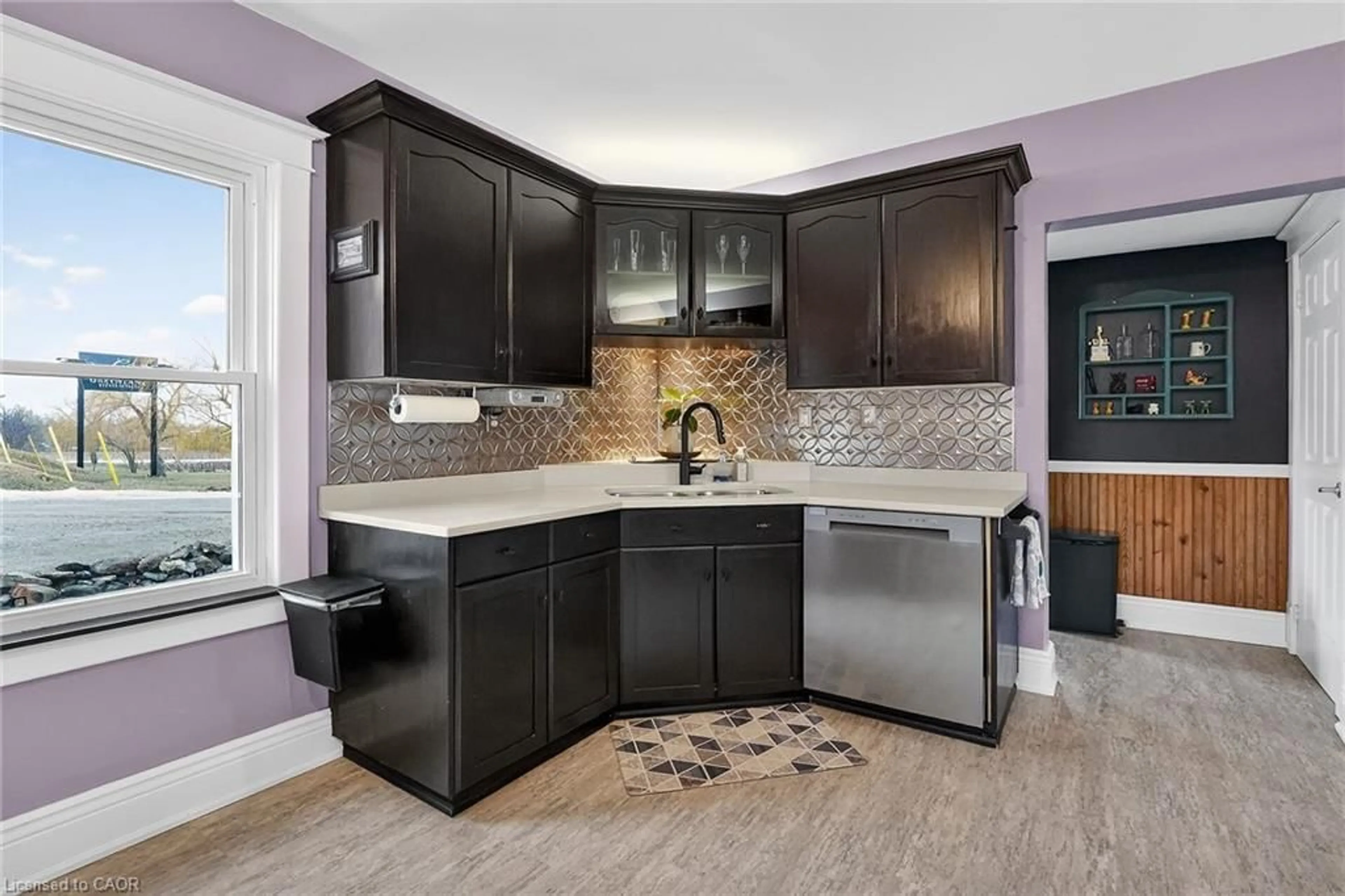 Contemporary kitchen, ceramic/tile floor for 3745 King St, Vineland Ontario L0R 2C0