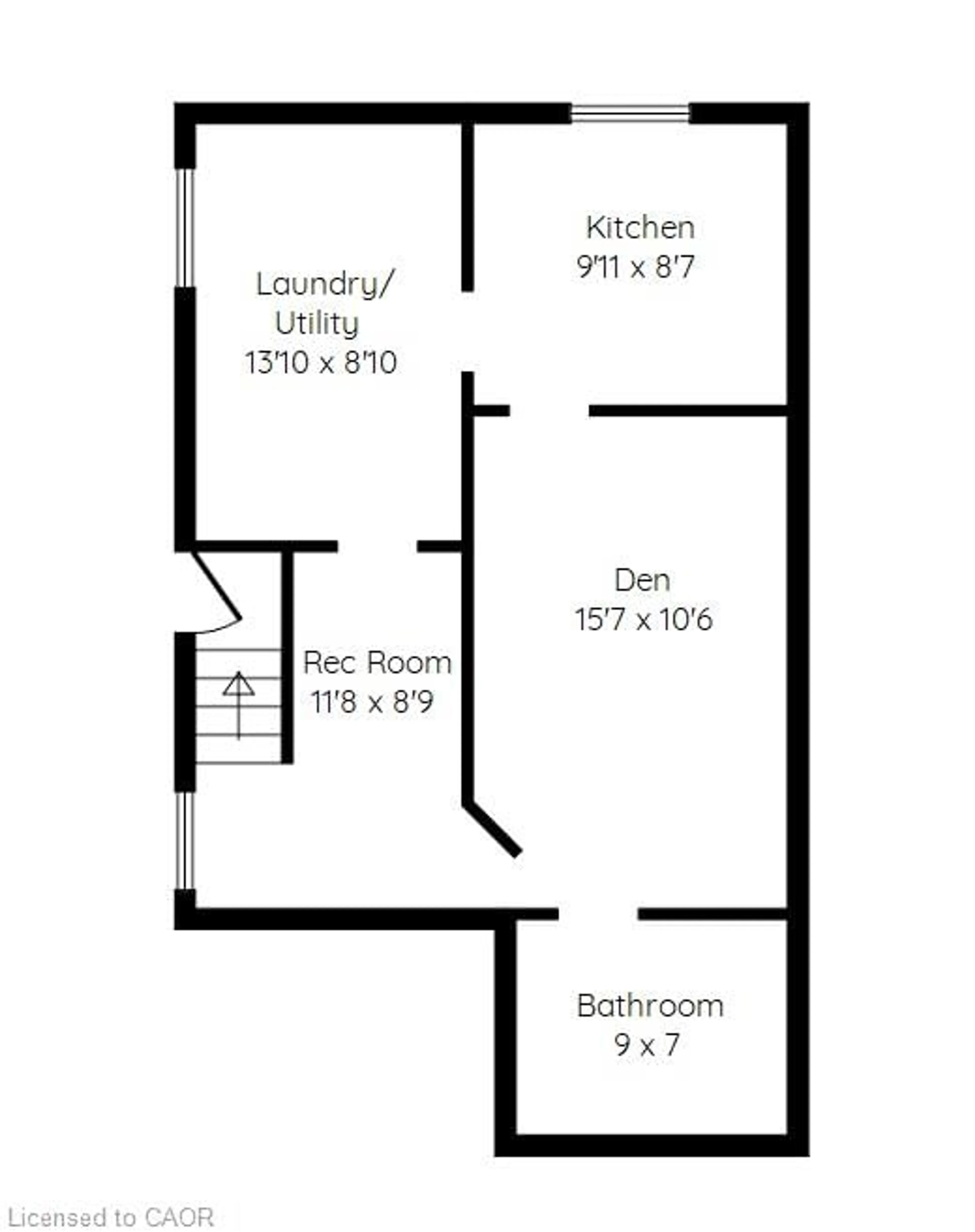 Floor plan for 1 Barclay St, Hamilton Ontario L8S 1P1