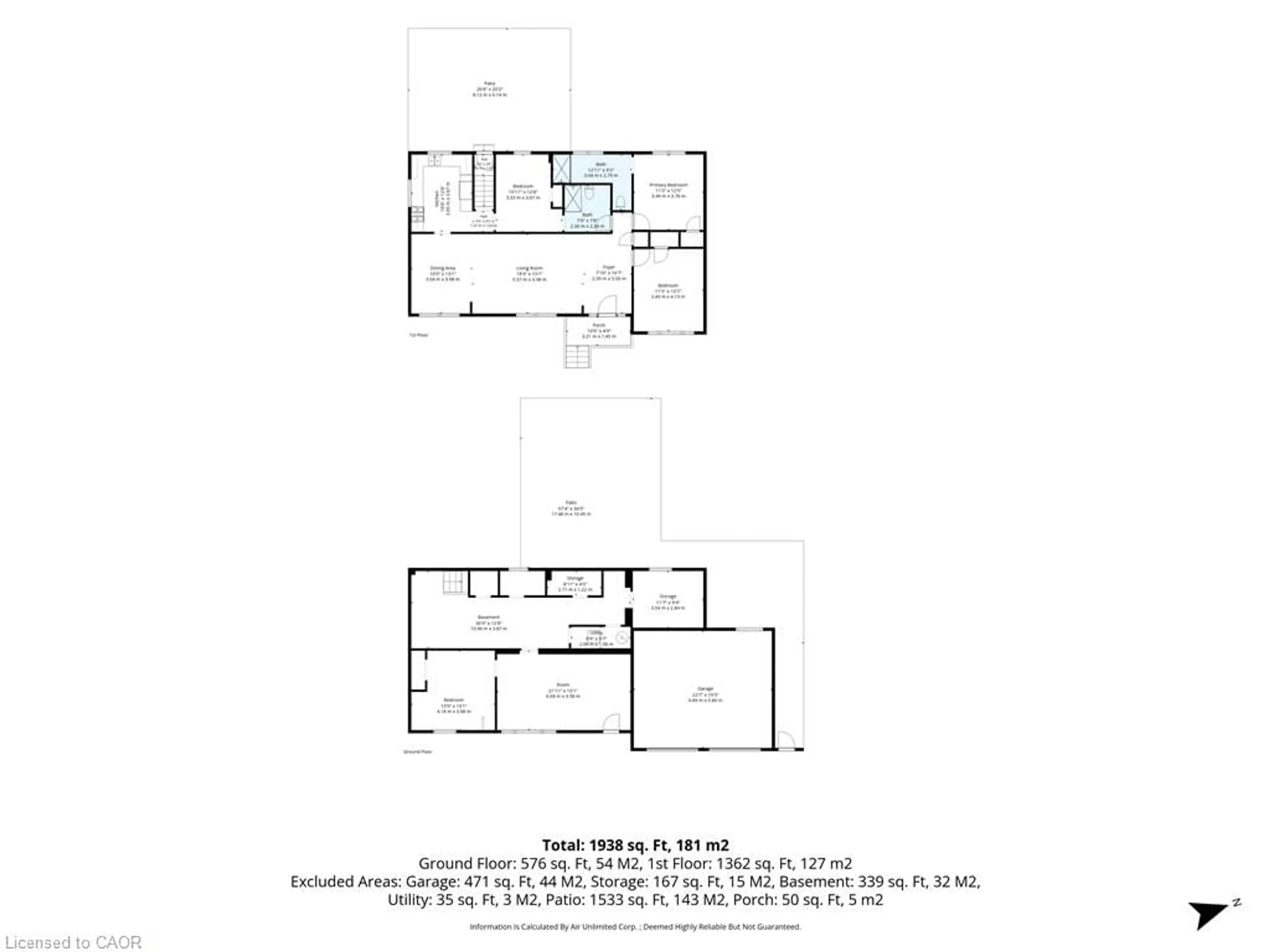 Floor plan for 194 Simcoe Rd, Bradford West Gwillimbury Ontario L3Z 1Y9