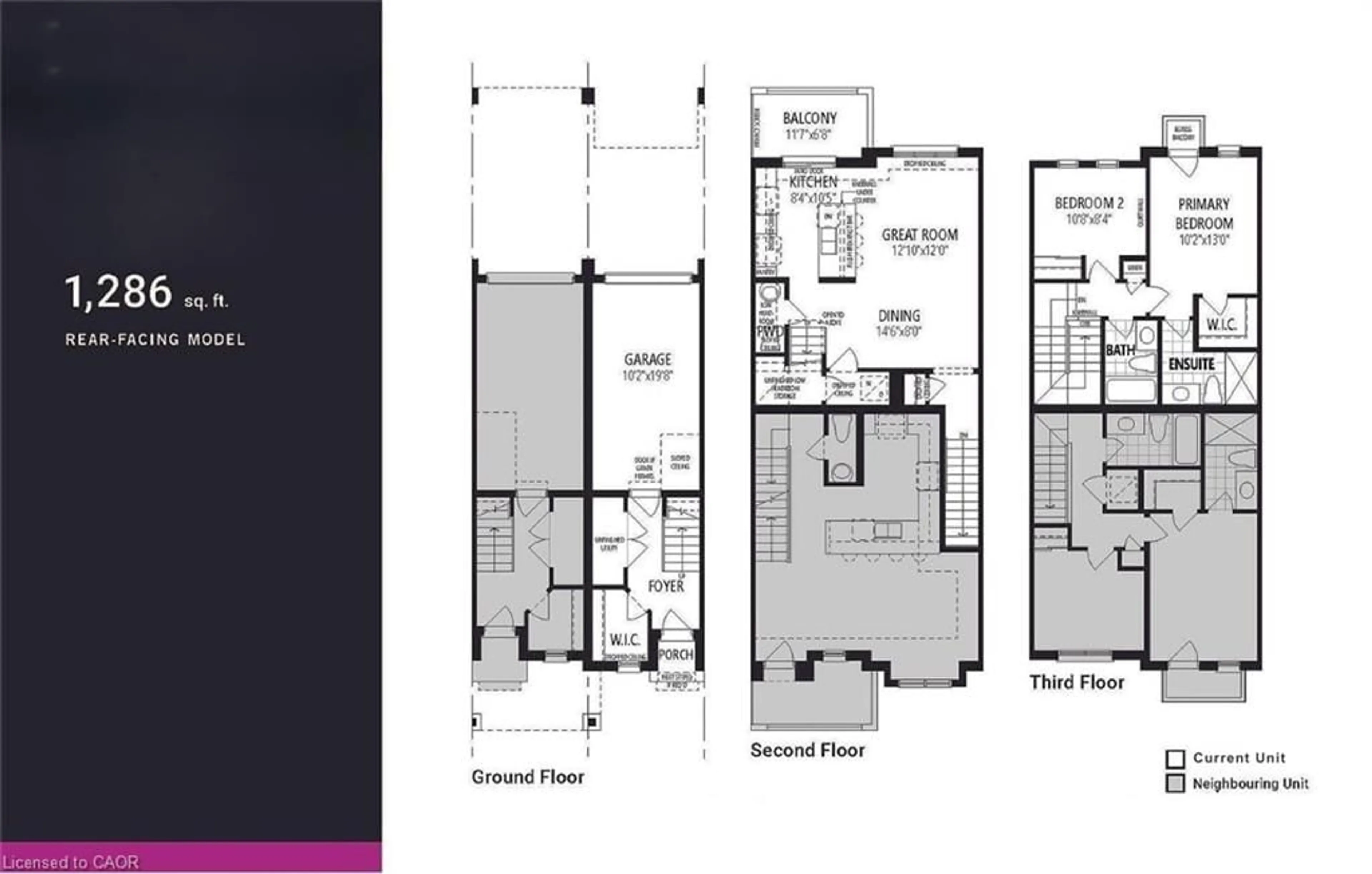 Floor plan for LOT 1639 - 74 Clair Rd, Guelph Ontario N1L 1G1