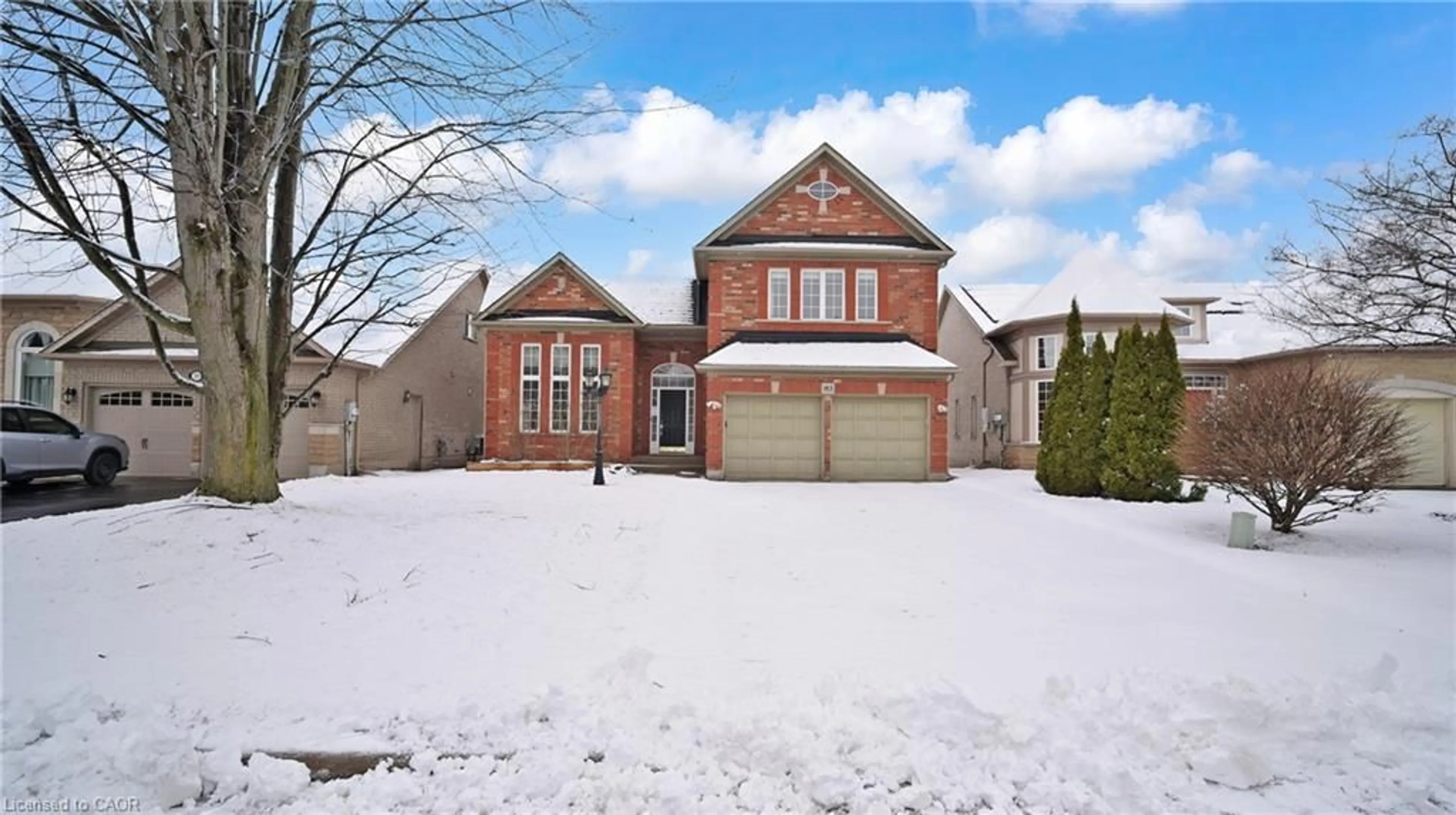 Home with brick exterior material, street for 183 Valmont Crt, Ancaster Ontario L9G 5A1