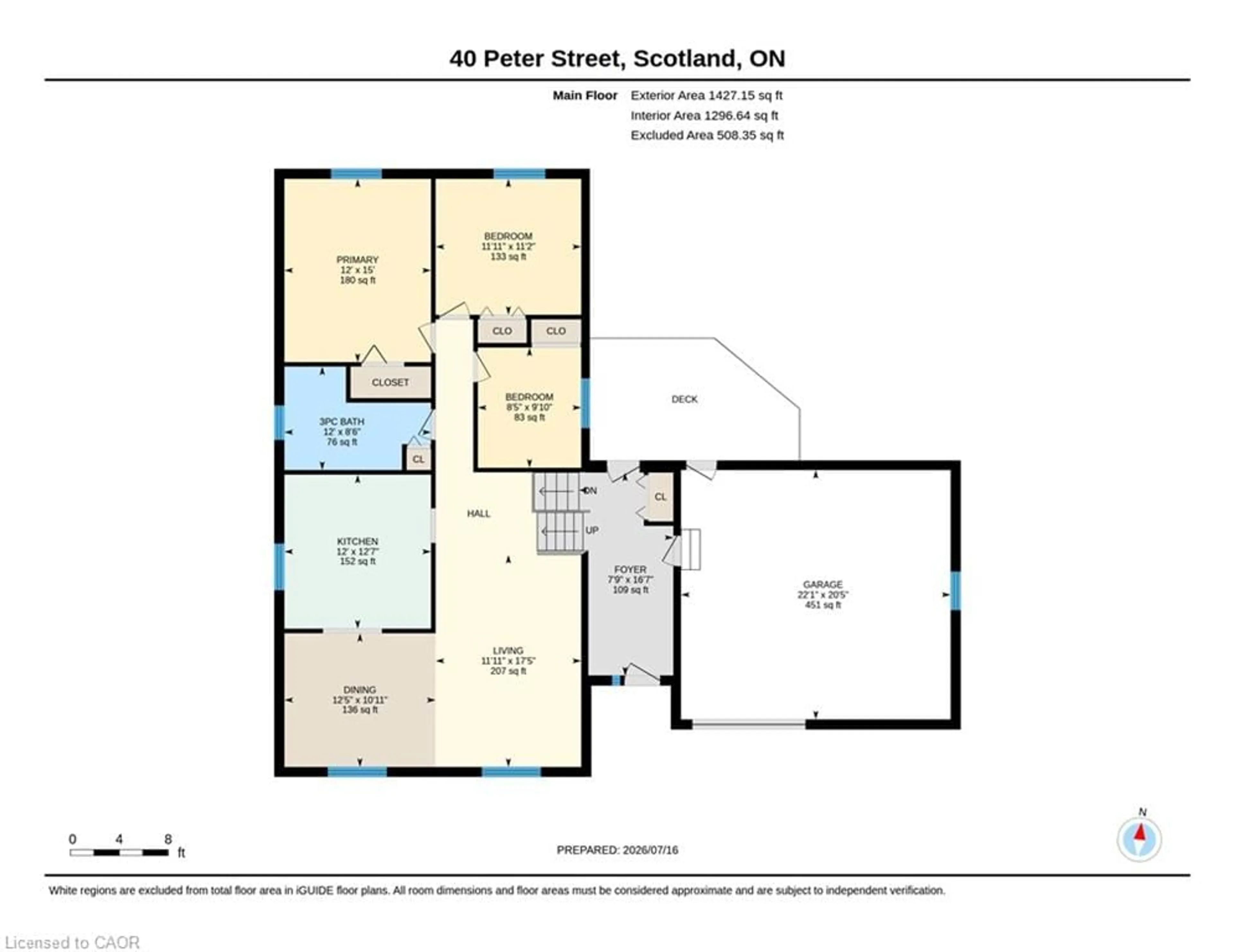 Floor plan for 40 Peter St, Scotland Ontario N0E 1R0