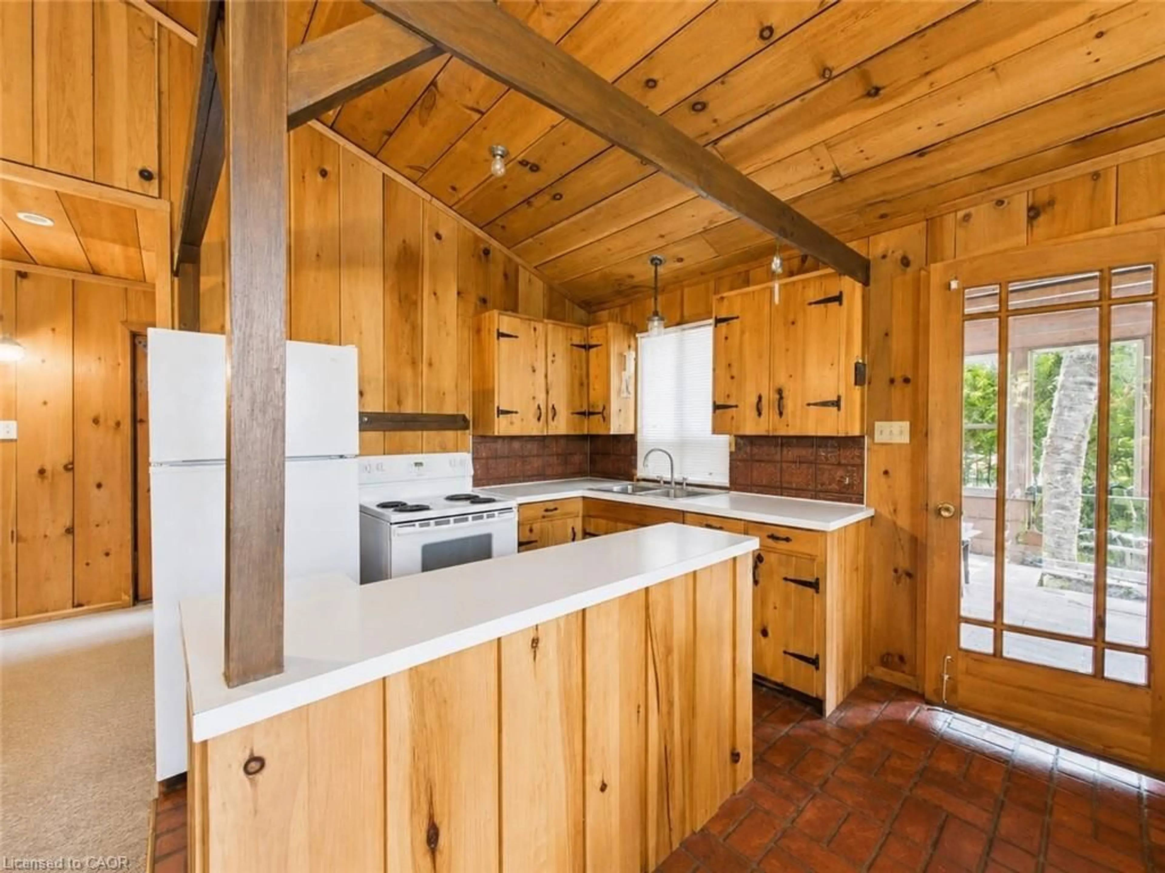 Rustic kitchen, wood/laminate floor for 68 North Shore Rd, Port Elgin Ontario N0H 2C6