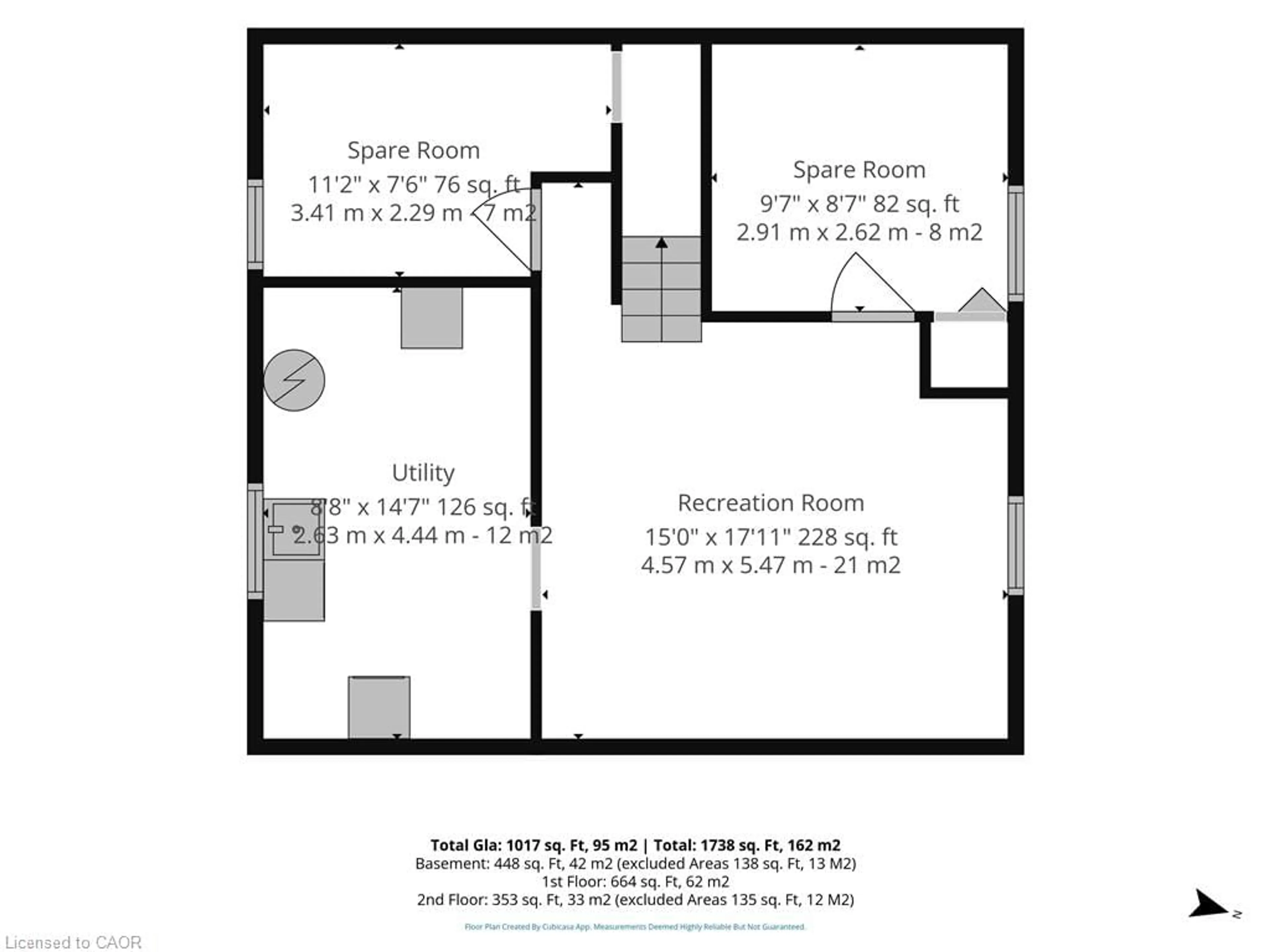 Floor plan for 446 East St, Delhi Ontario N4B 2J3