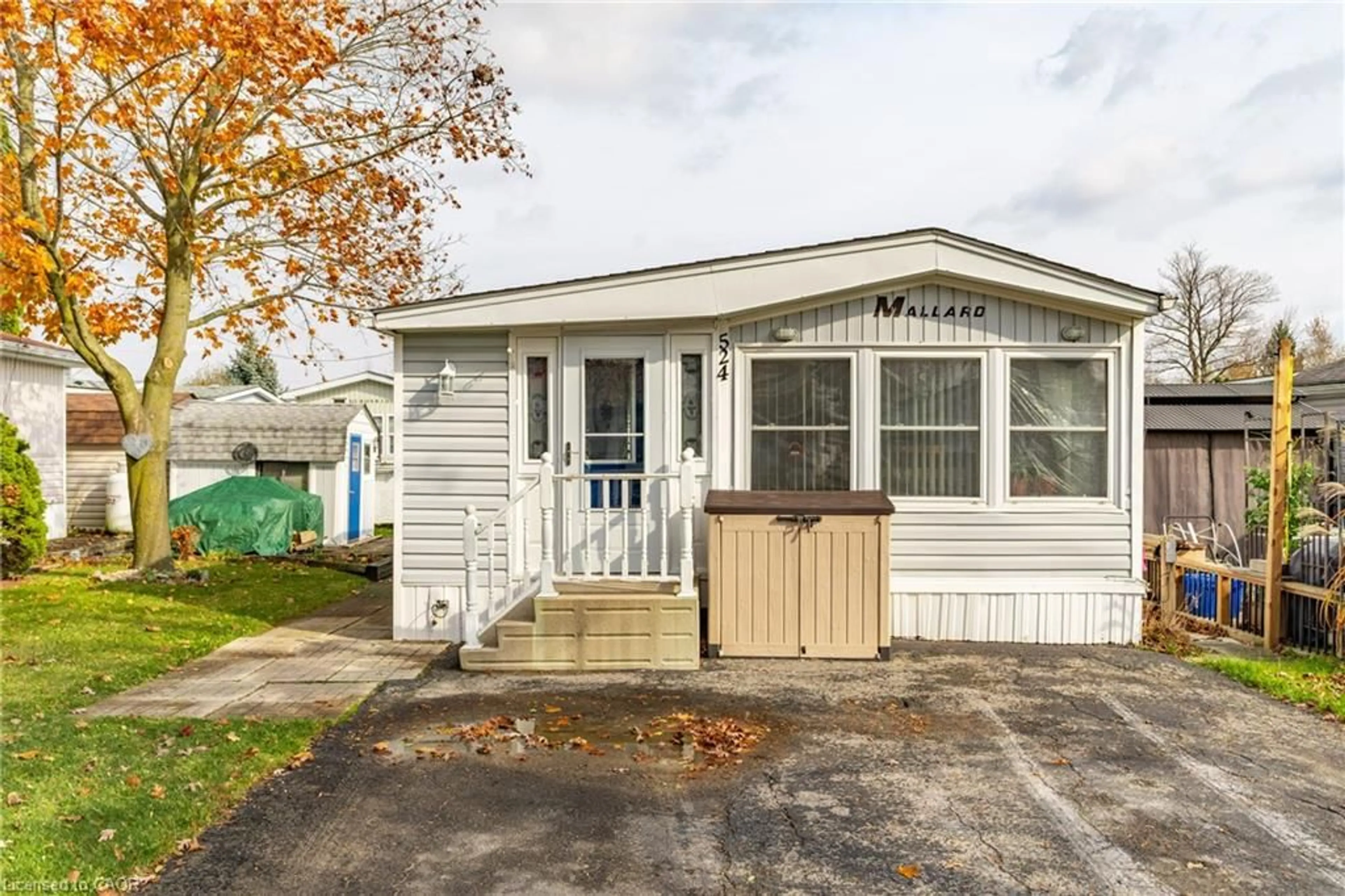 Home with vinyl exterior material, street for 524 Poplar Pl, Belwood Ontario N0B 1J0