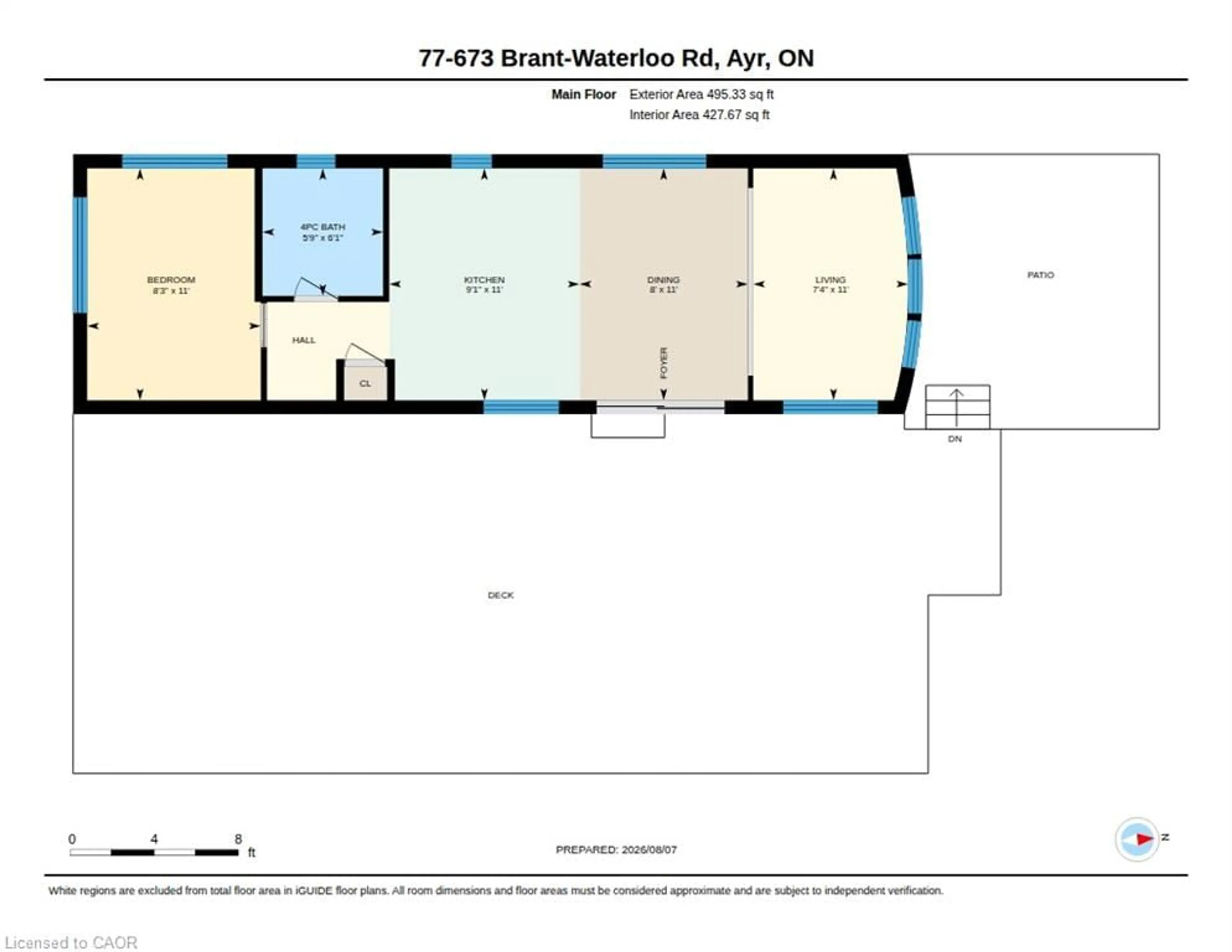 Floor plan for 673 Brant-Waterloo Rd #77, Ayr Ontario N0B 1E0