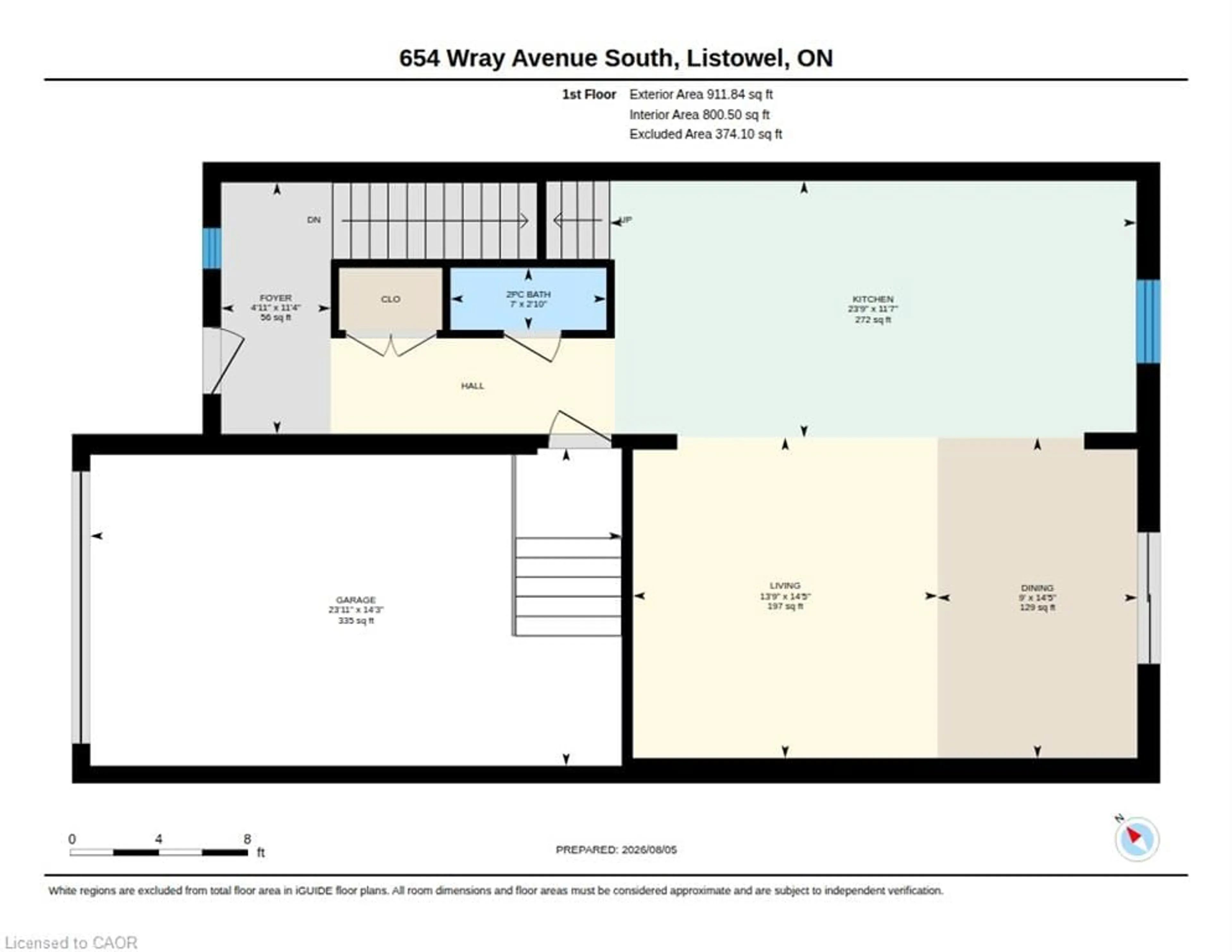 Floor plan for 654 Wray Ave, Listowel Ontario N4W 3K9