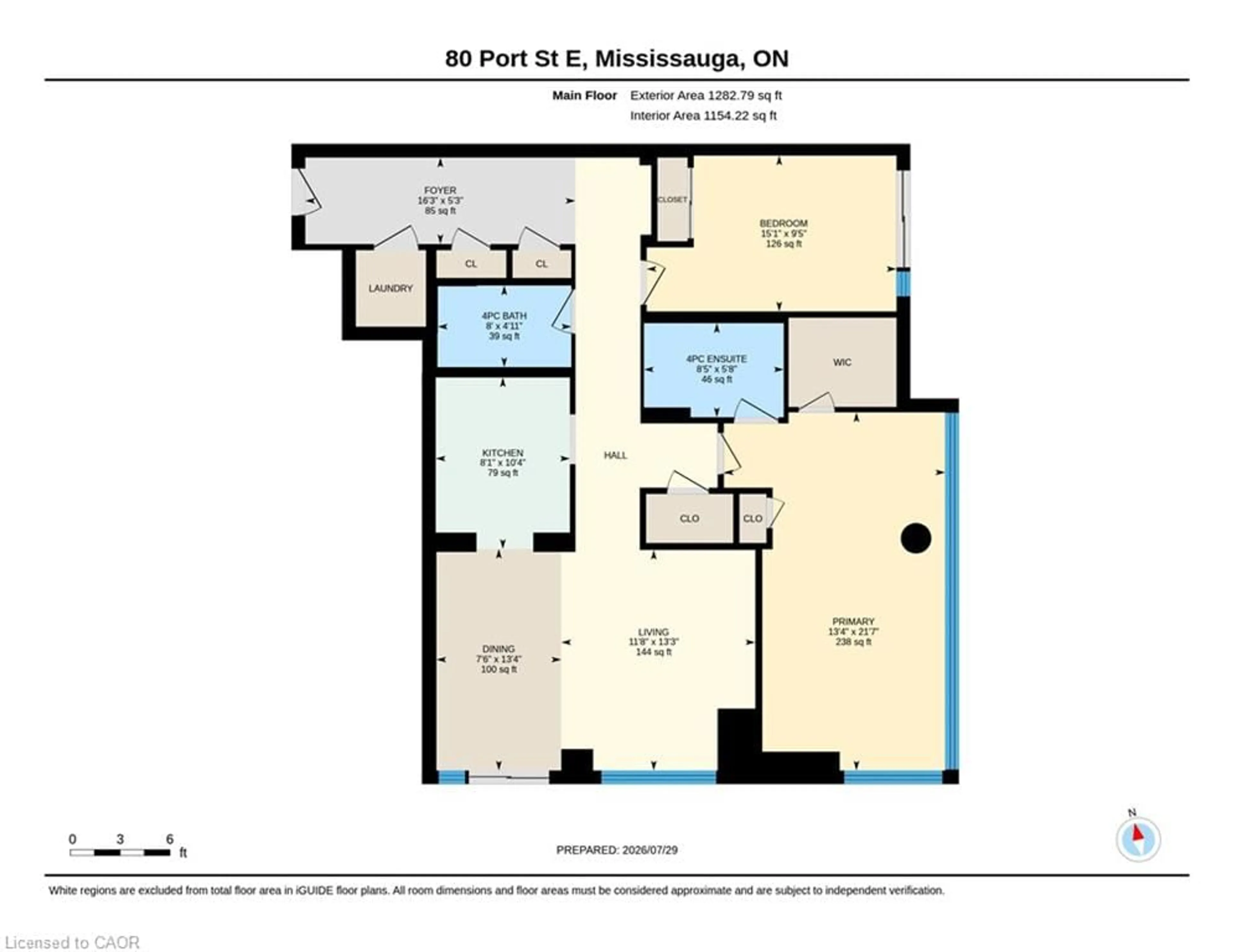 Floor plan for 80 Port St #515, Mississauga Ontario L5G 4V6