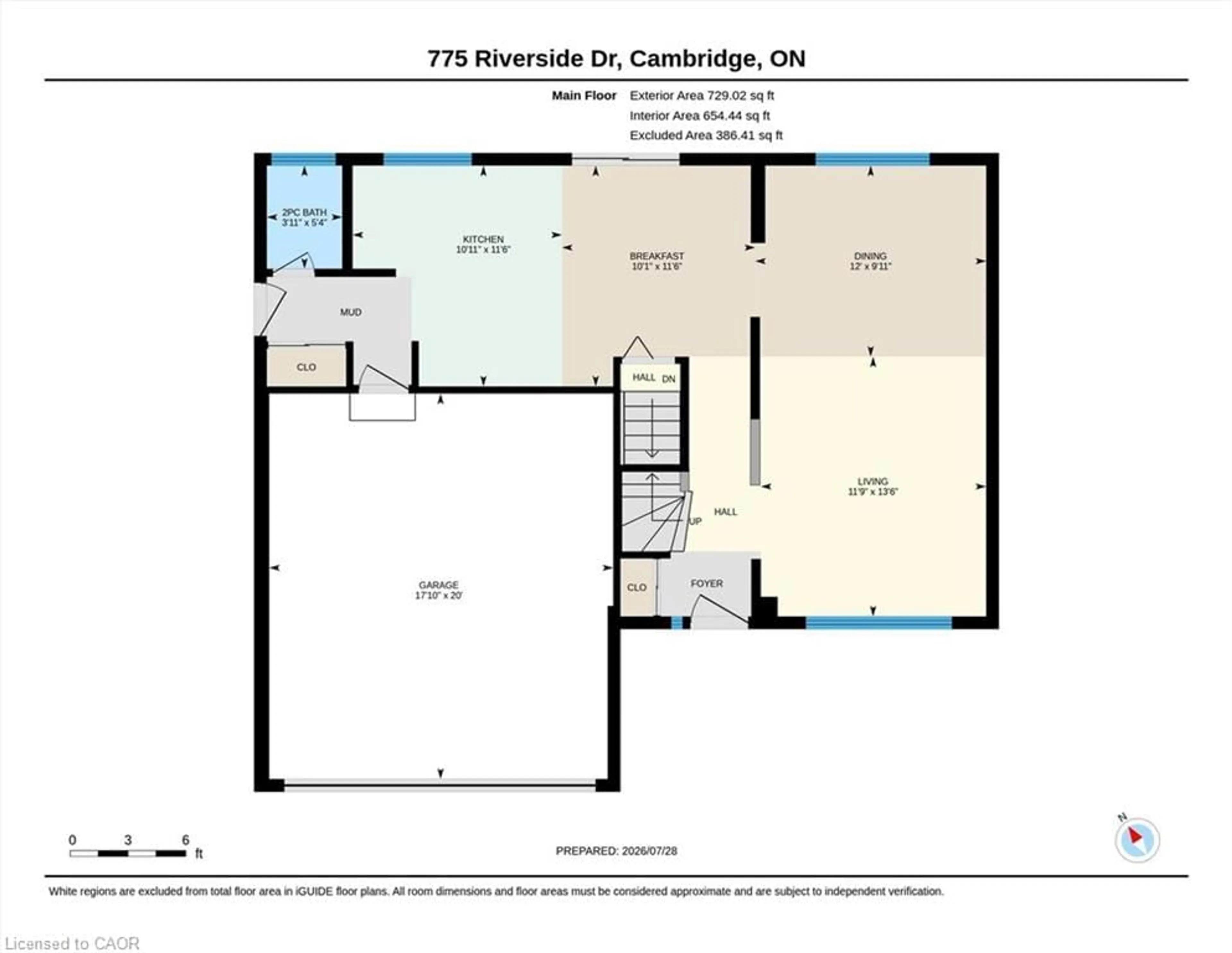 Floor plan for 775 Riverside Dr, Cambridge Ontario N3H 2V1