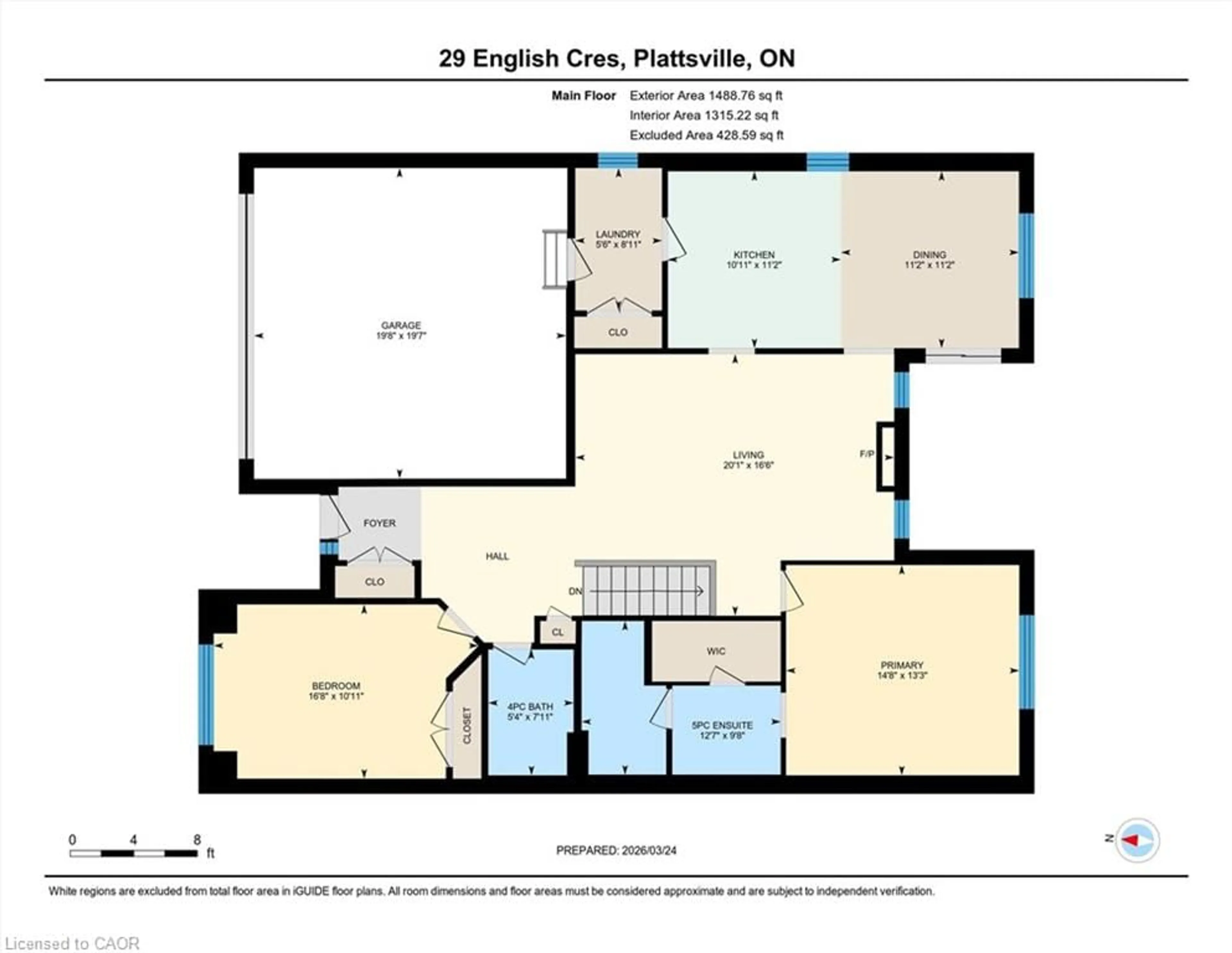 Floor plan for 29 English Cres, Plattsville Ontario N0J 1S0