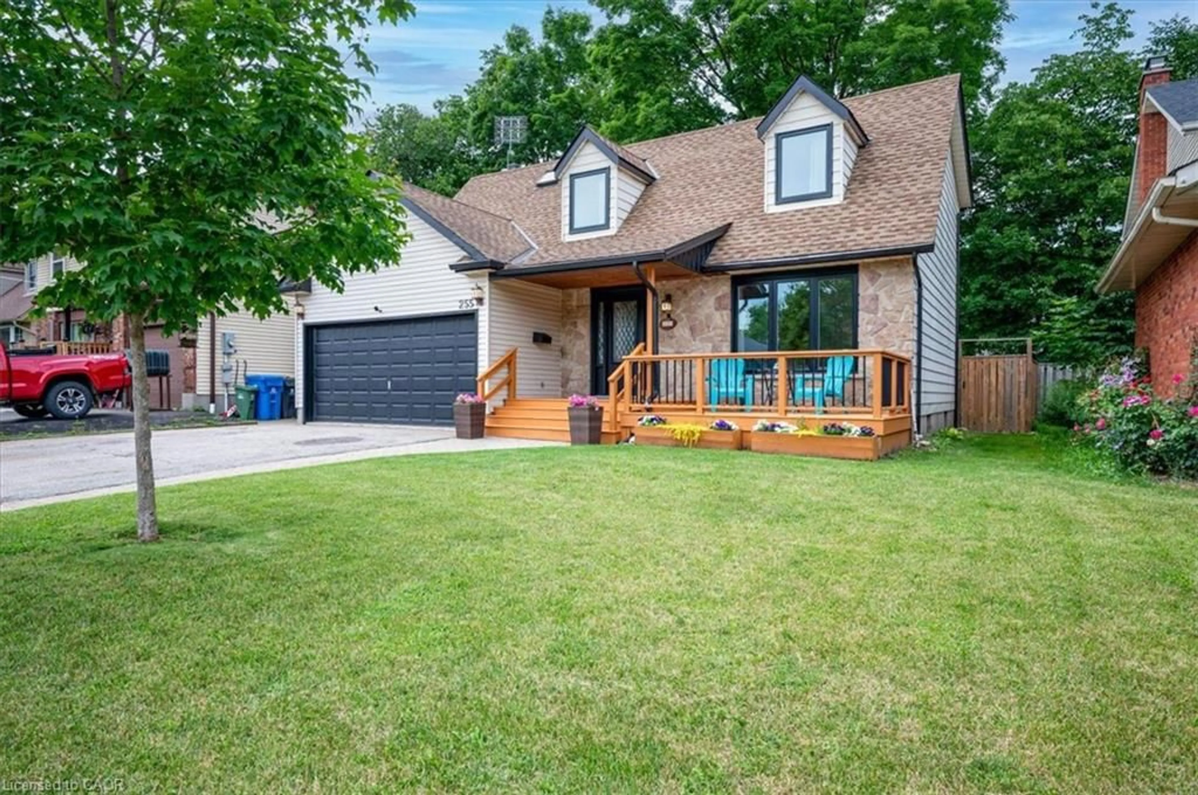 Home with brick exterior material, street for 255 West Acres Dr, Guelph Ontario N1H 7N9