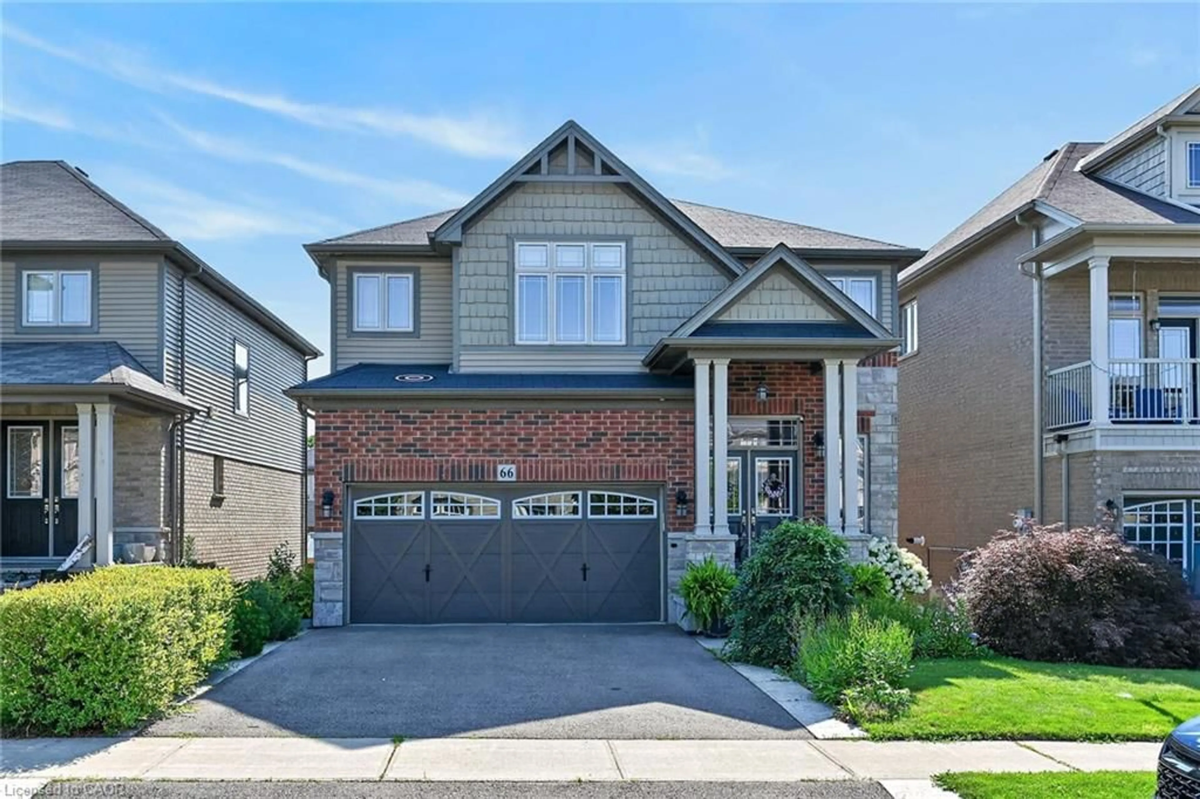 Home with brick exterior material, street for 66 Sexton Cres, Ancaster Ontario L9G 0E3