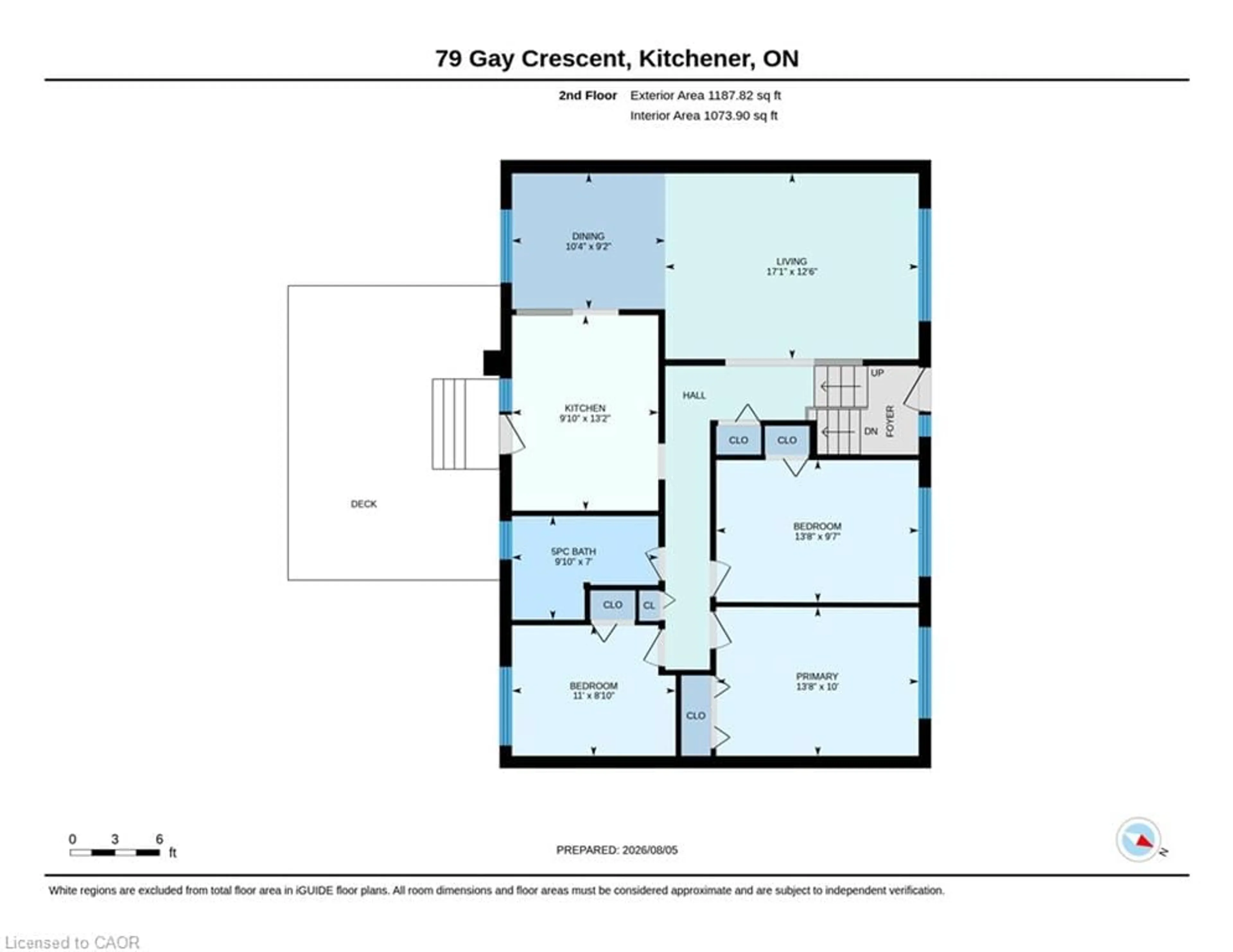 Floor plan for 79 Gay Cres, Kitchener Ontario N2A 2C2