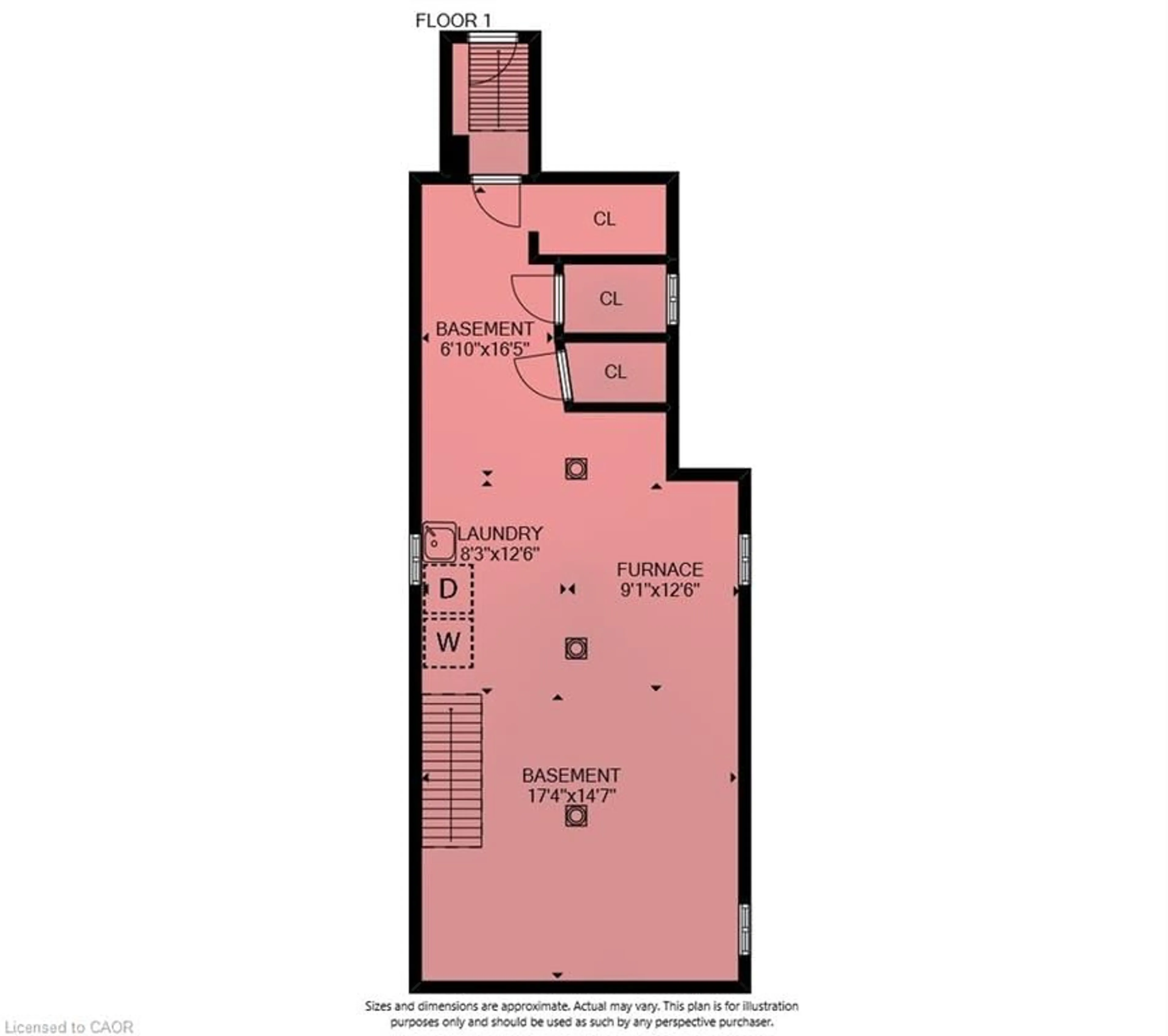 Floor plan for 148 Markland St, Hamilton Ontario L8P 2K5