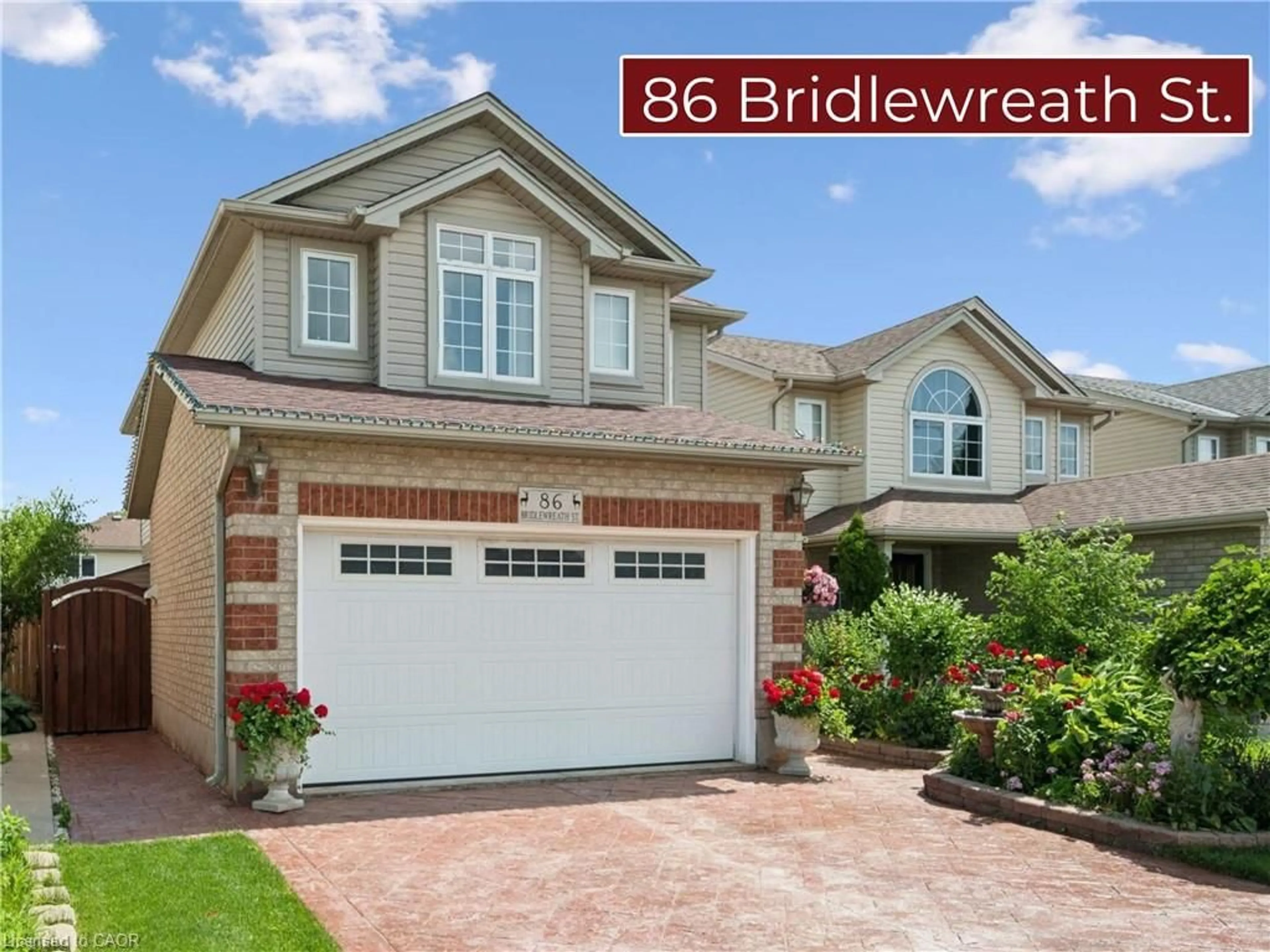 Home with brick exterior material, street for 86 Bridlewreath St, Kitchener Ontario N2E 3V6