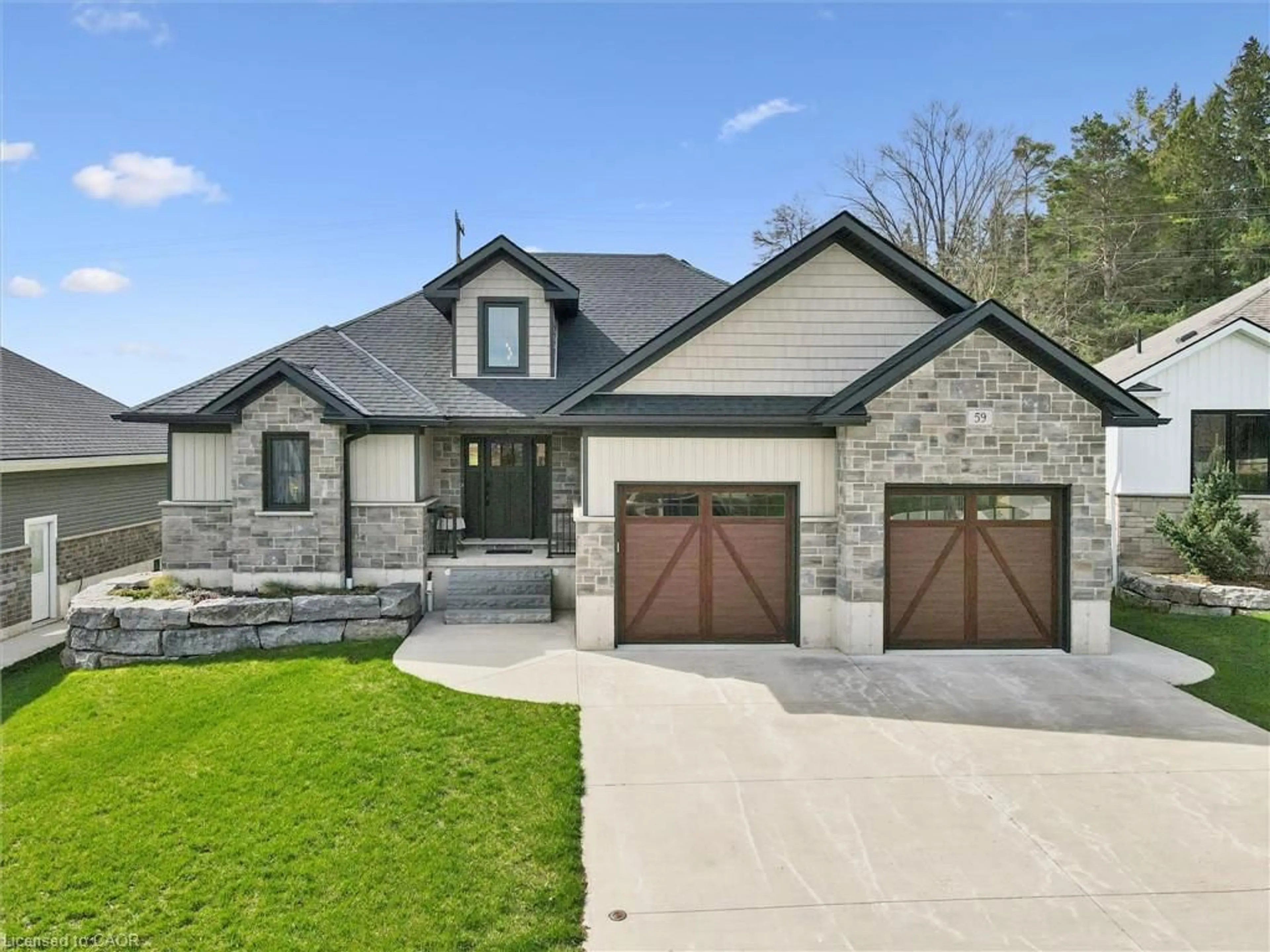 Home with brick exterior material, street for 59 Fischer Dairy Rd, Walkerton Ontario N0G 2V0