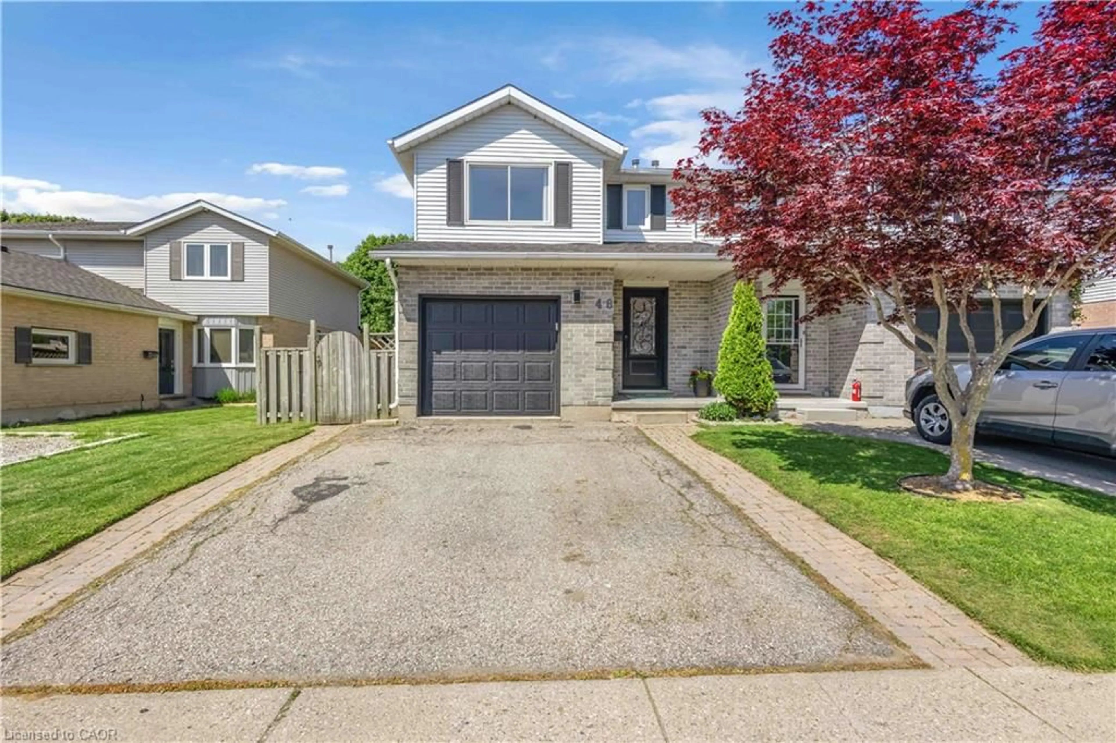 Home with brick exterior material, street for 48 Kathleen St, Paris Ontario N3L 3X8