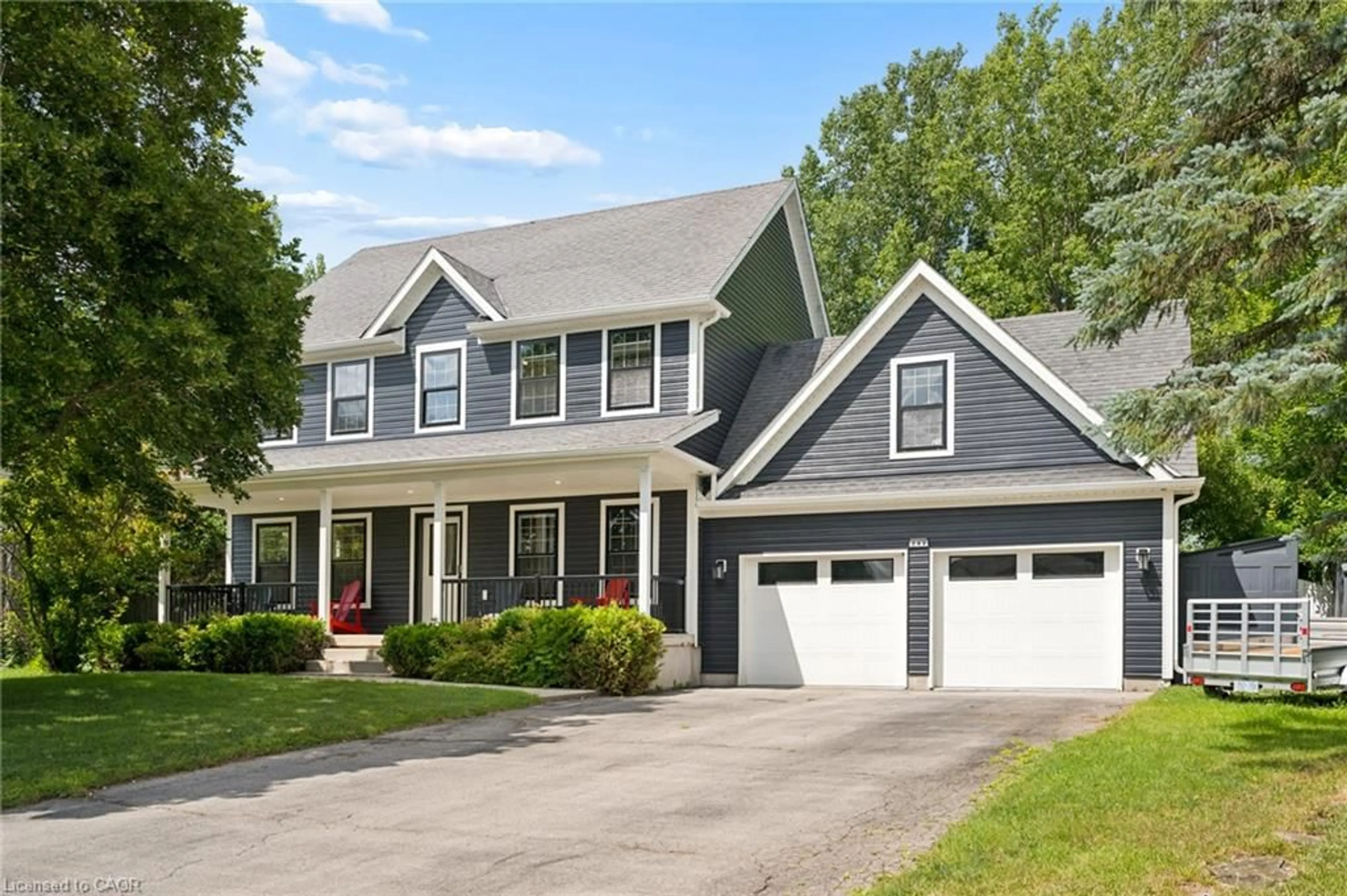 Home with vinyl exterior material, street for 243 Christie St, Rockwood Ontario N0B 2K0