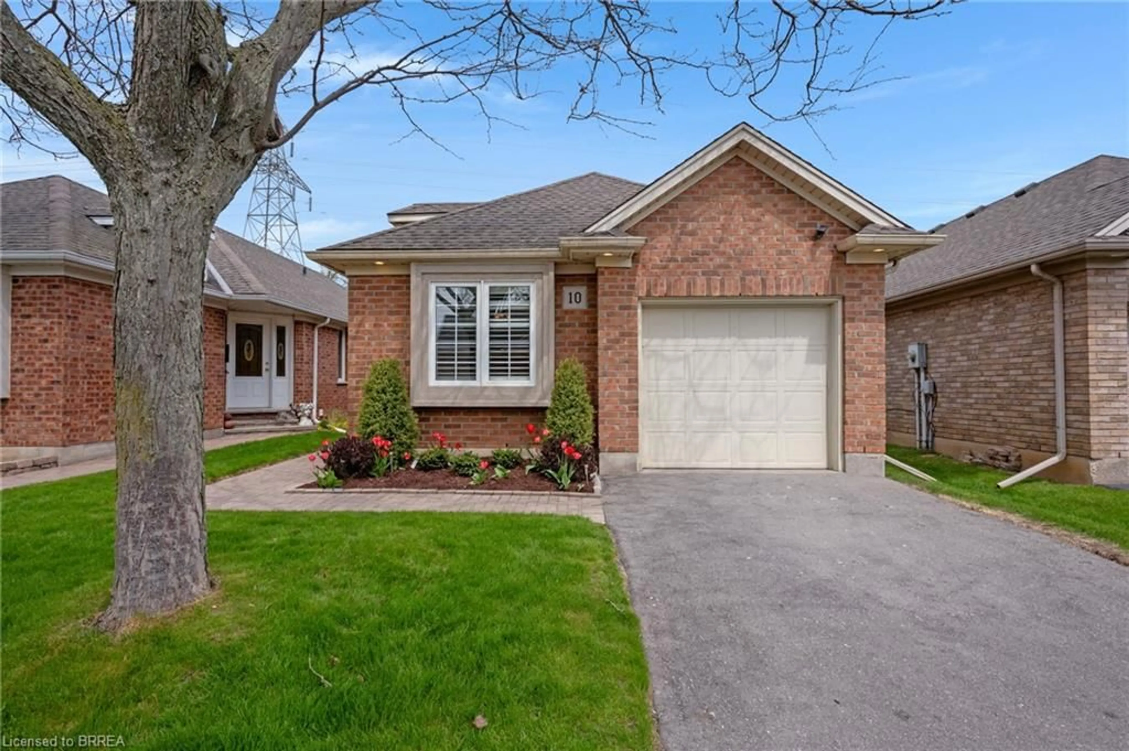 Home with brick exterior material, street for 422 Powerline Rd #10, Brantford Ontario N3R 8A1