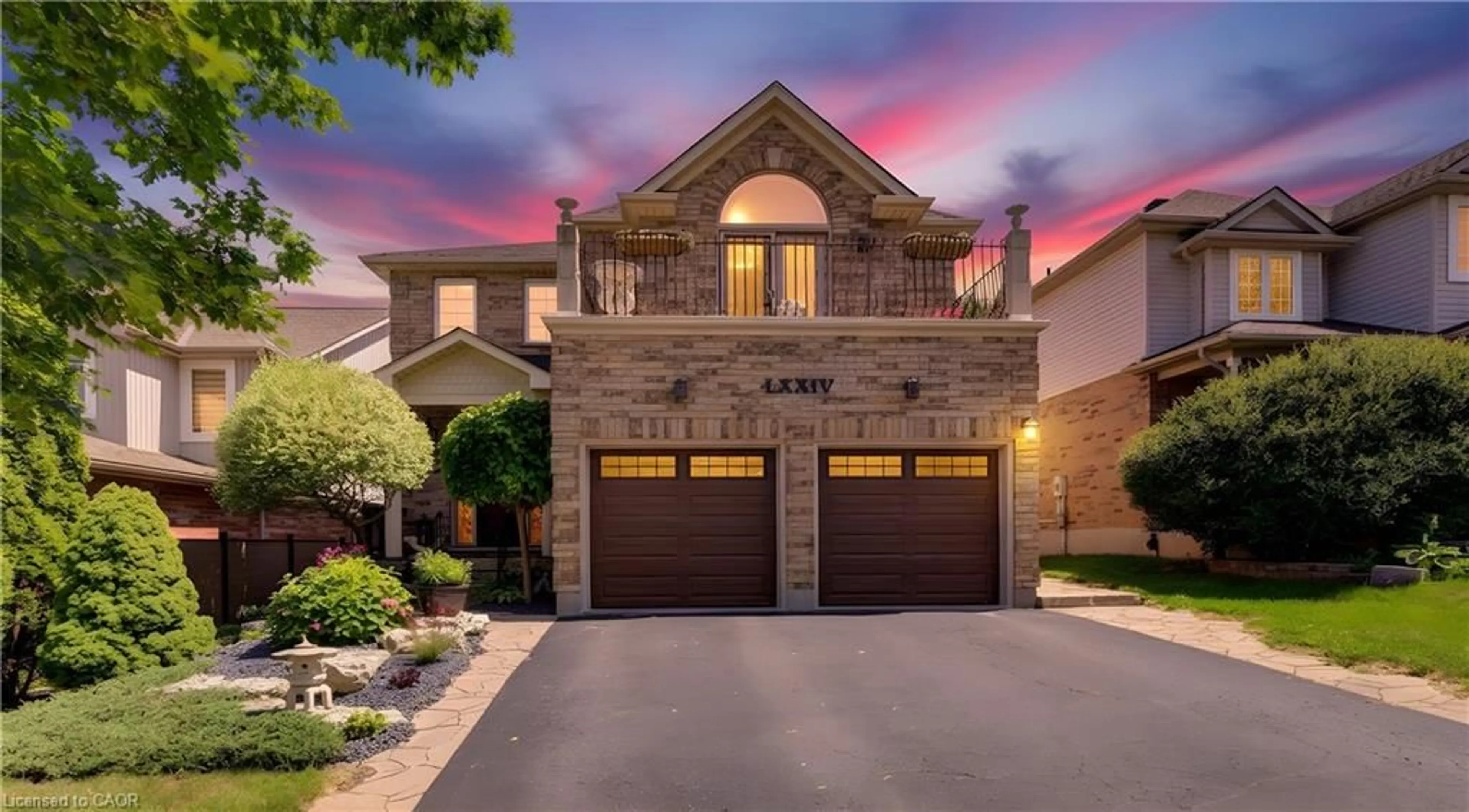 Home with brick exterior material, street for 74 Forest Edge Trail, Kitchener Ontario N2P 2L9