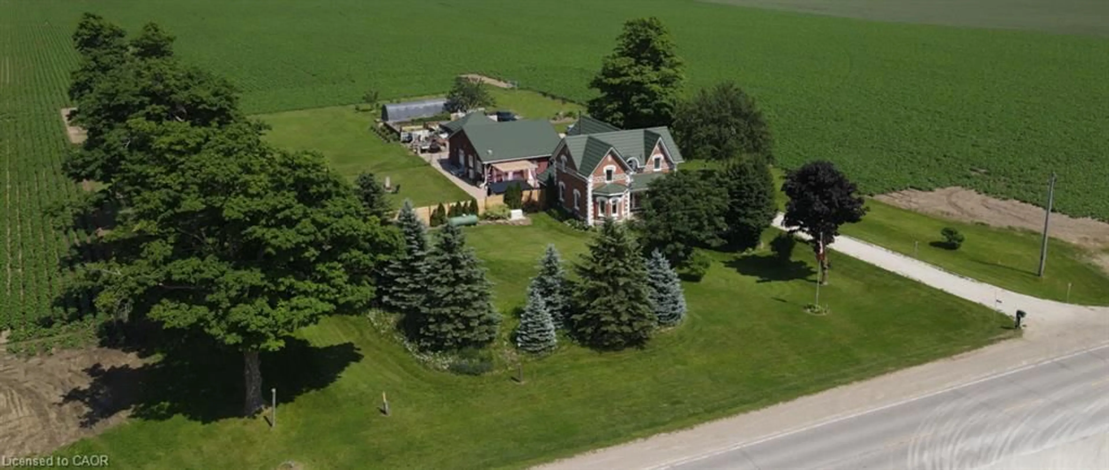 A pic from outside/outdoor area/front of a property/back of a property/a pic from drone, street for 518079 County Rd 124, Melancthon Ontario L9V 1V8