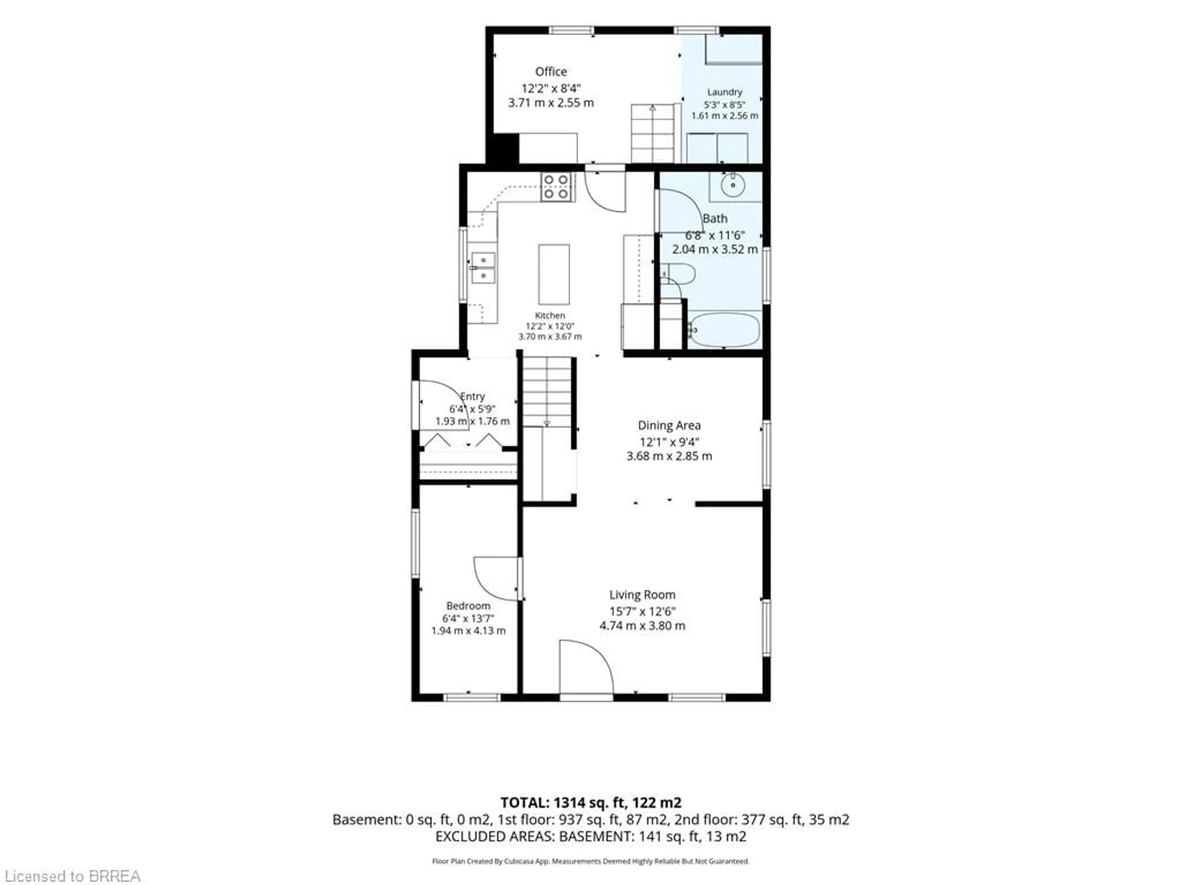 Floor plan for 174 Wellington St, Waterford Ontario N0E 1Y0