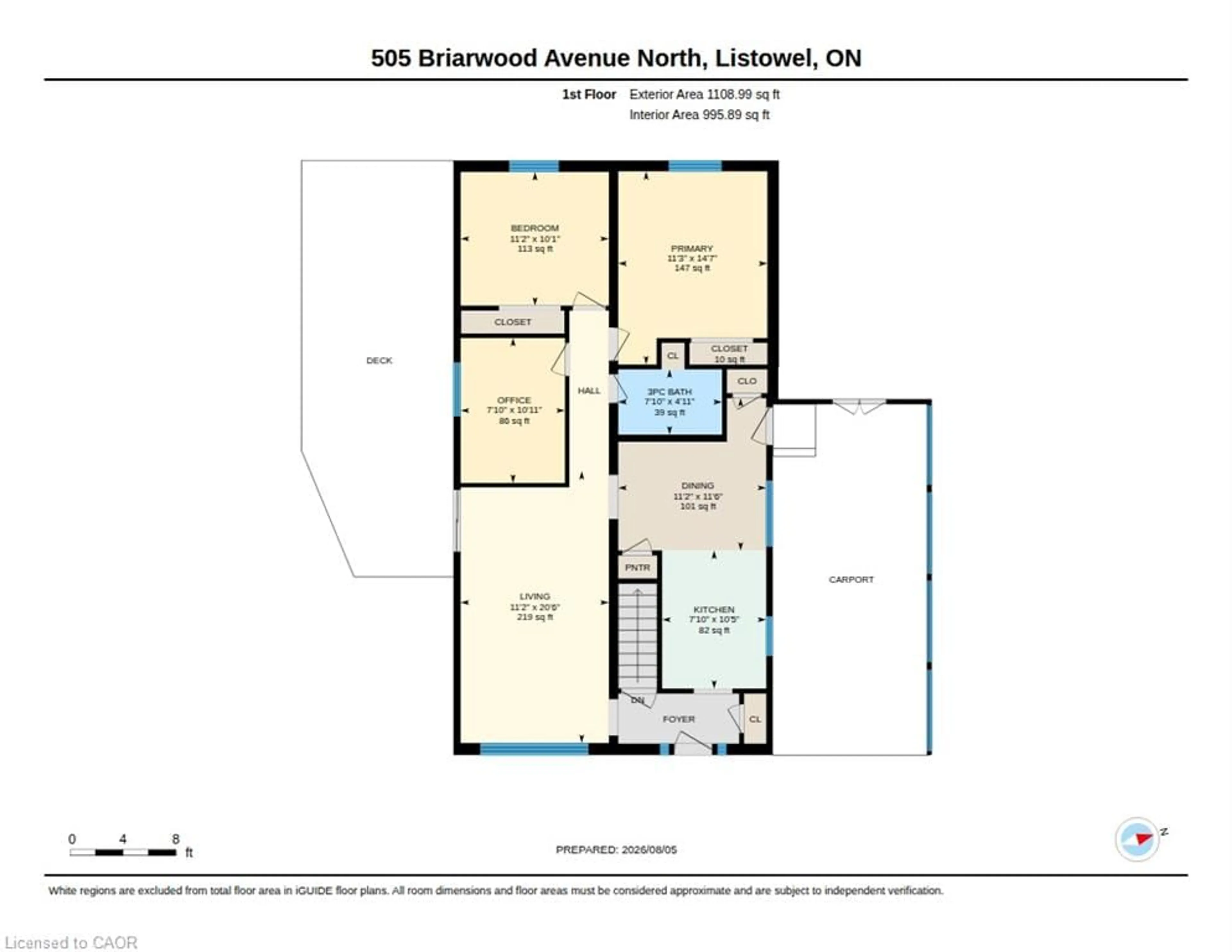 Floor plan for 505 Briarwood Ave, Listowel Ontario N4W 3P9