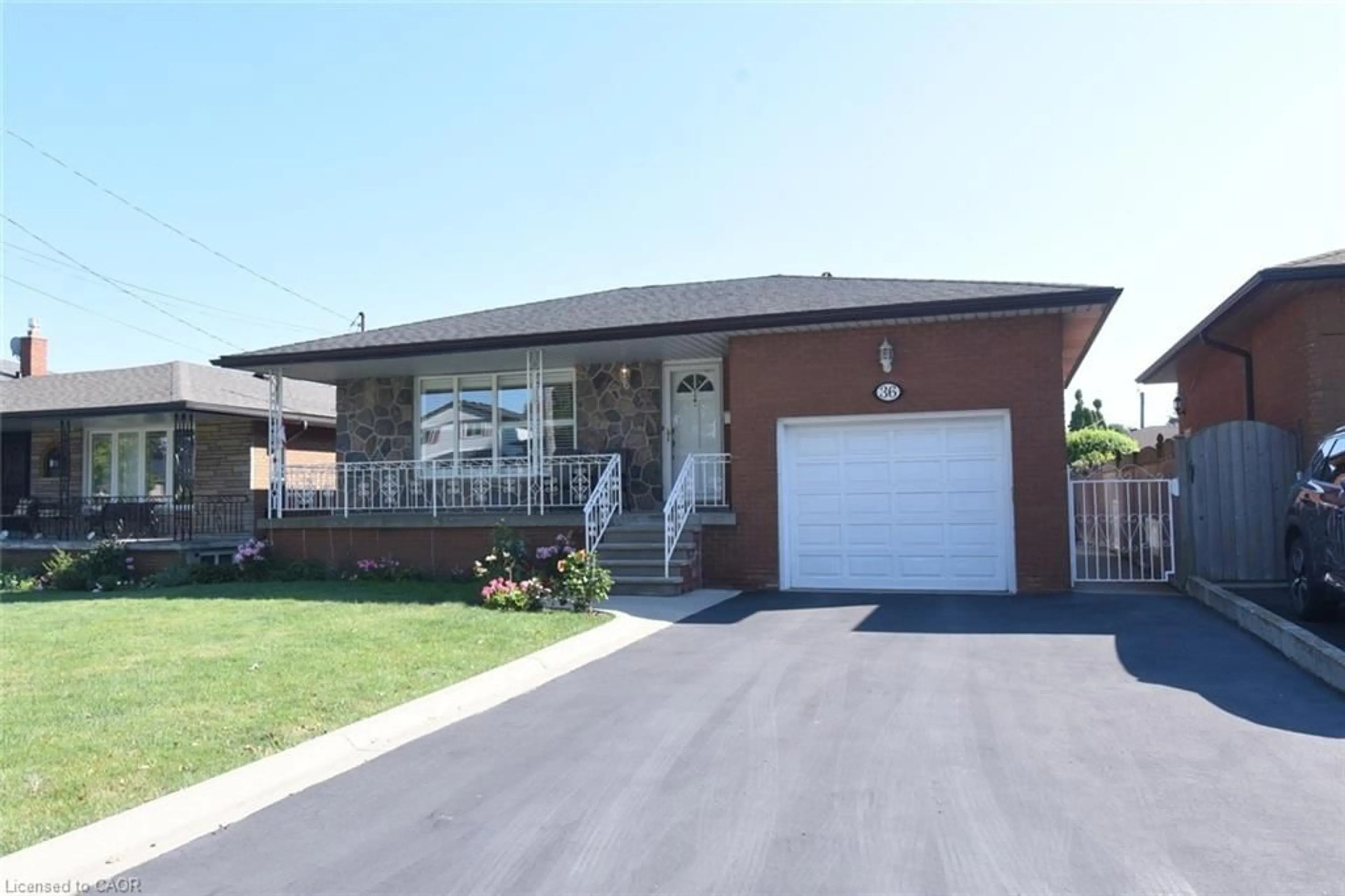 Home with brick exterior material, street for 36 Abbington Dr, Hamilton Ontario L9C 4R3