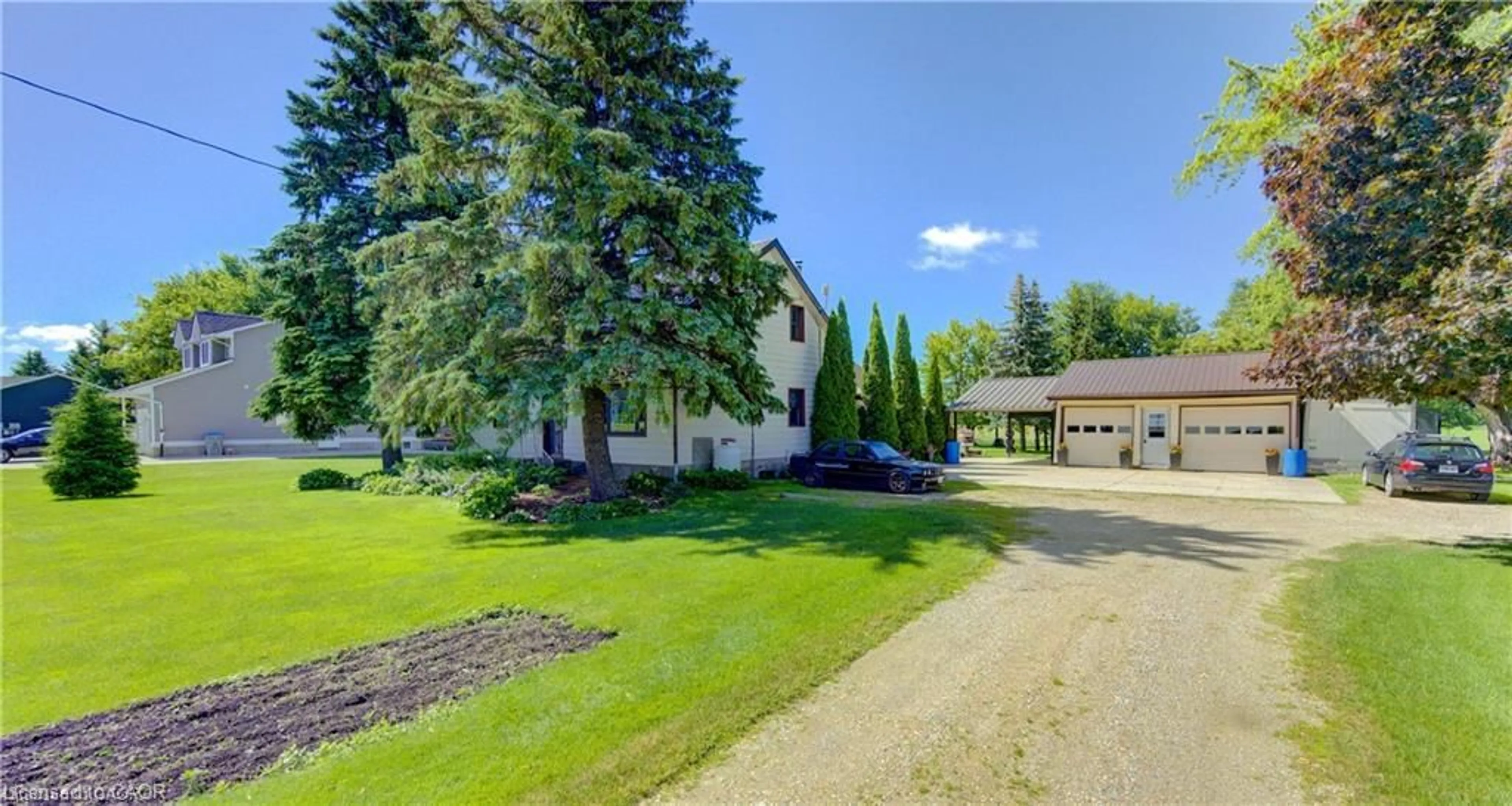 A pic from outside/outdoor area/front of a property/back of a property/a pic from drone, street for 5315 Line 81, Listowel Ontario N4W 3G9