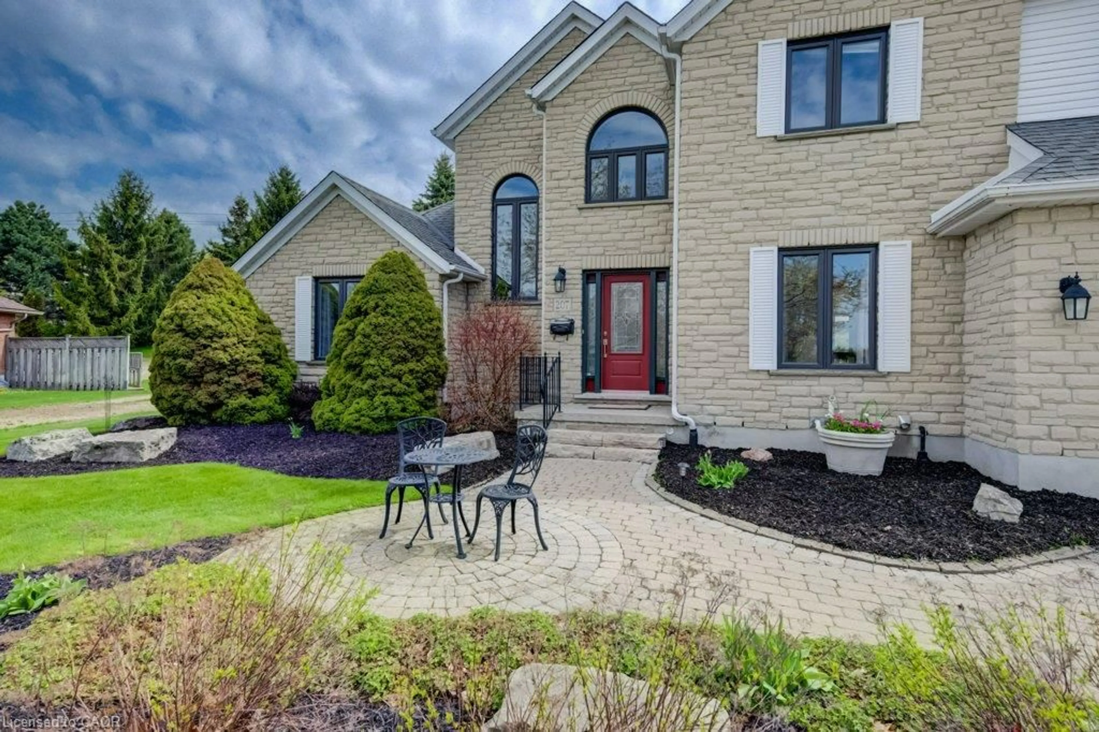 Home with brick exterior material, street for 207 Woodridge Dr, Mannheim Ontario N0B 2N0