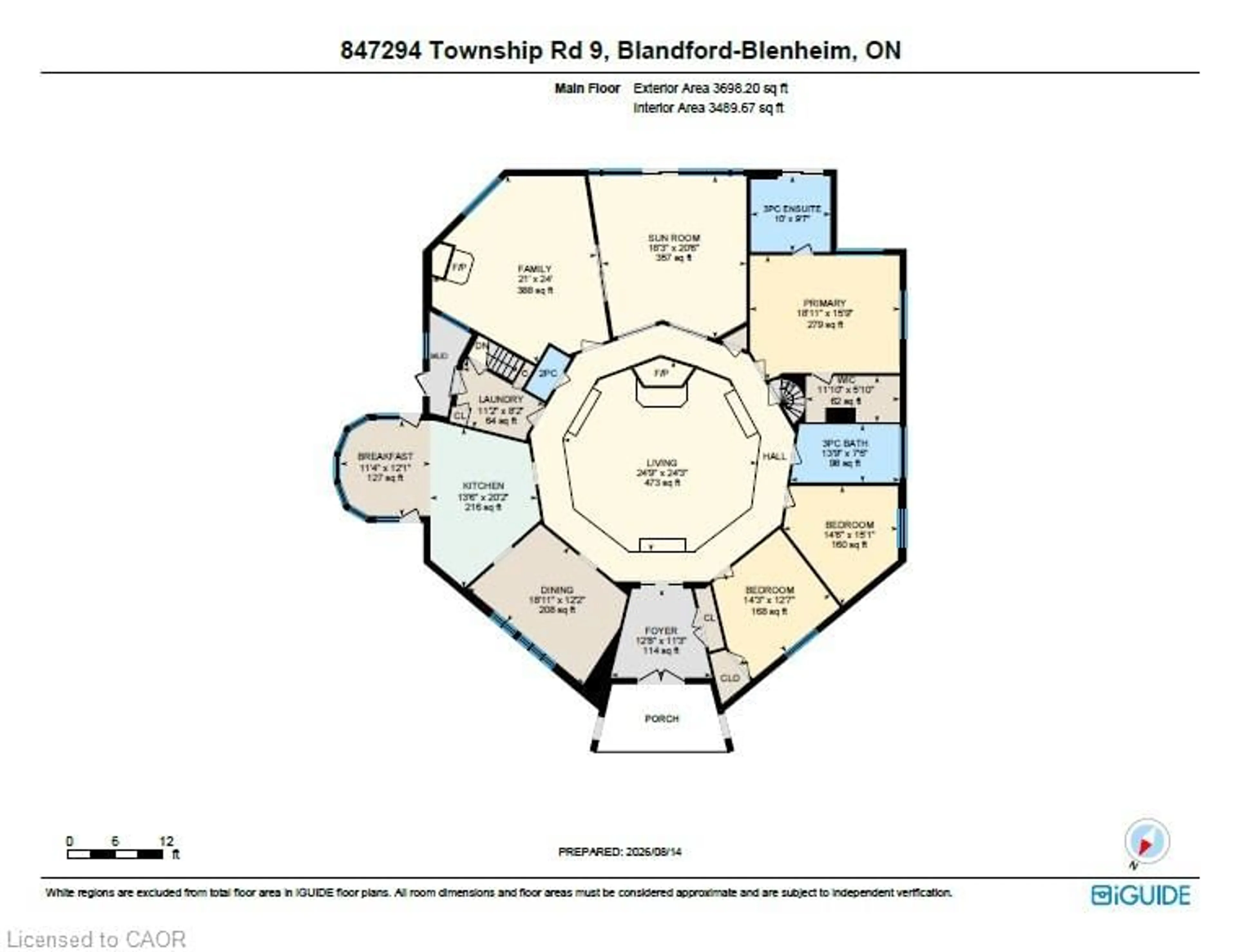 Floor plan for 847294 Township Road 9, Drumbo Ontario N0J 1G0
