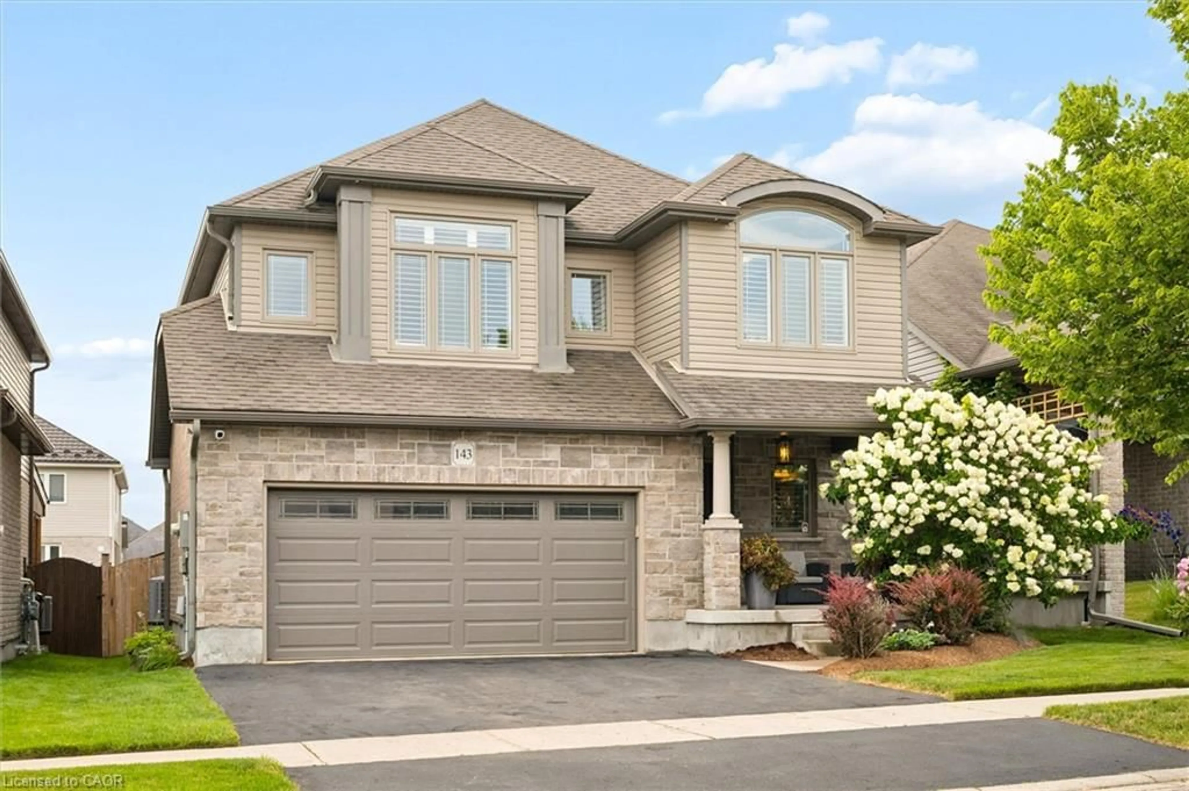 Home with brick exterior material, street for 143 Maplecrest Dr, Breslau Ontario N0B 1M0
