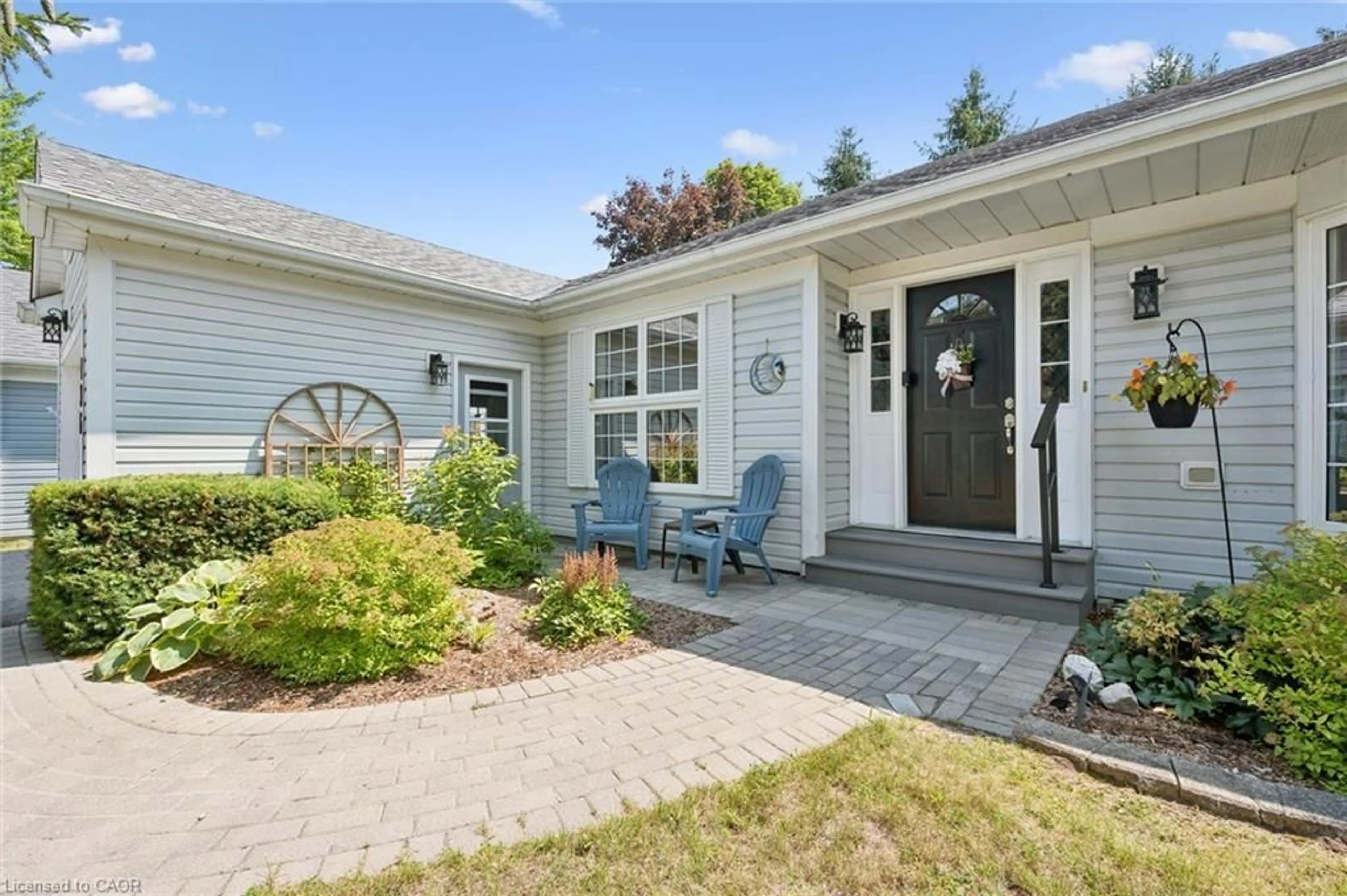 Home with vinyl exterior material, street for 136 Bristlecone Cres, Belwood Ontario N0B 1J0