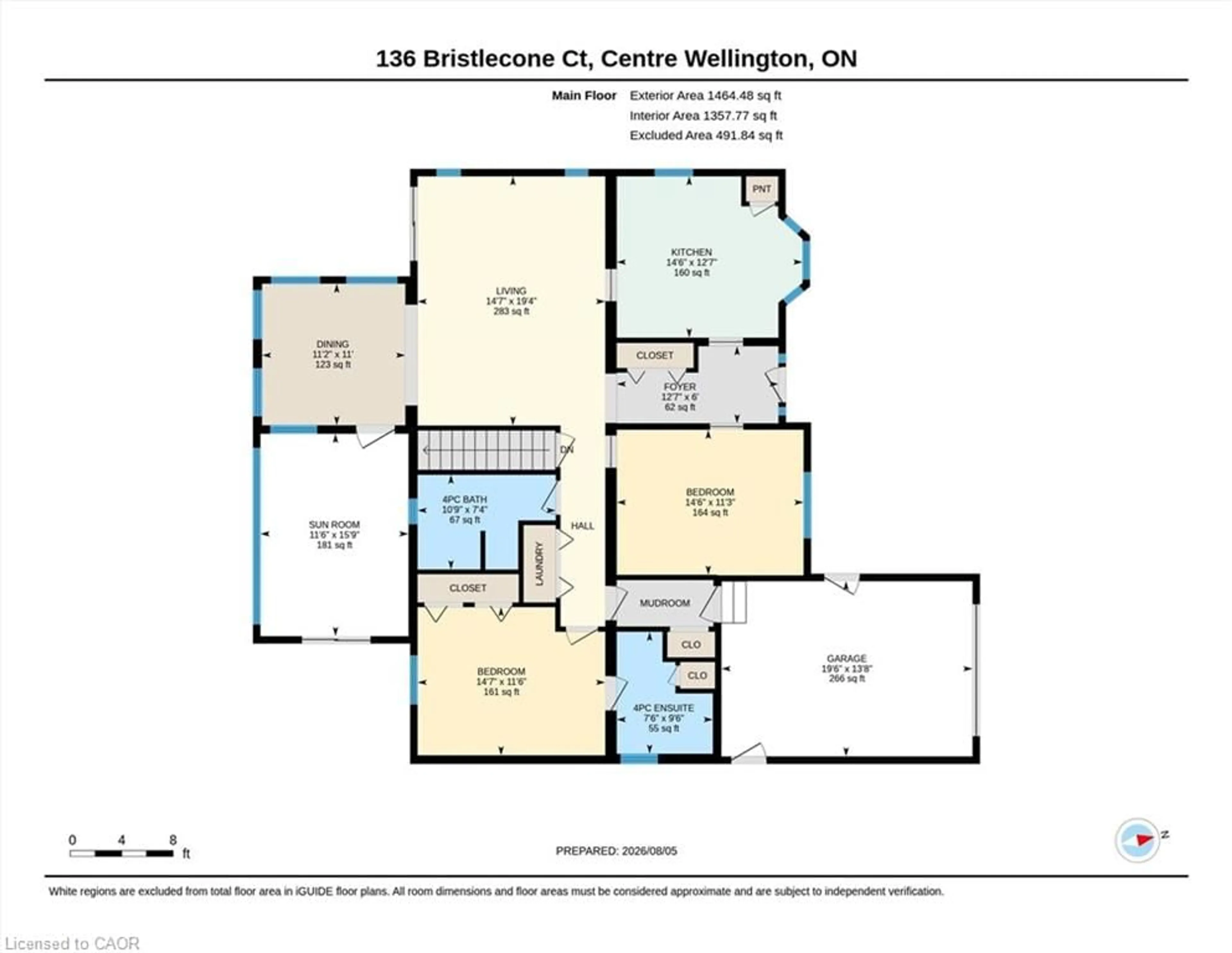 Floor plan for 136 Bristlecone Cres, Belwood Ontario N0B 1J0