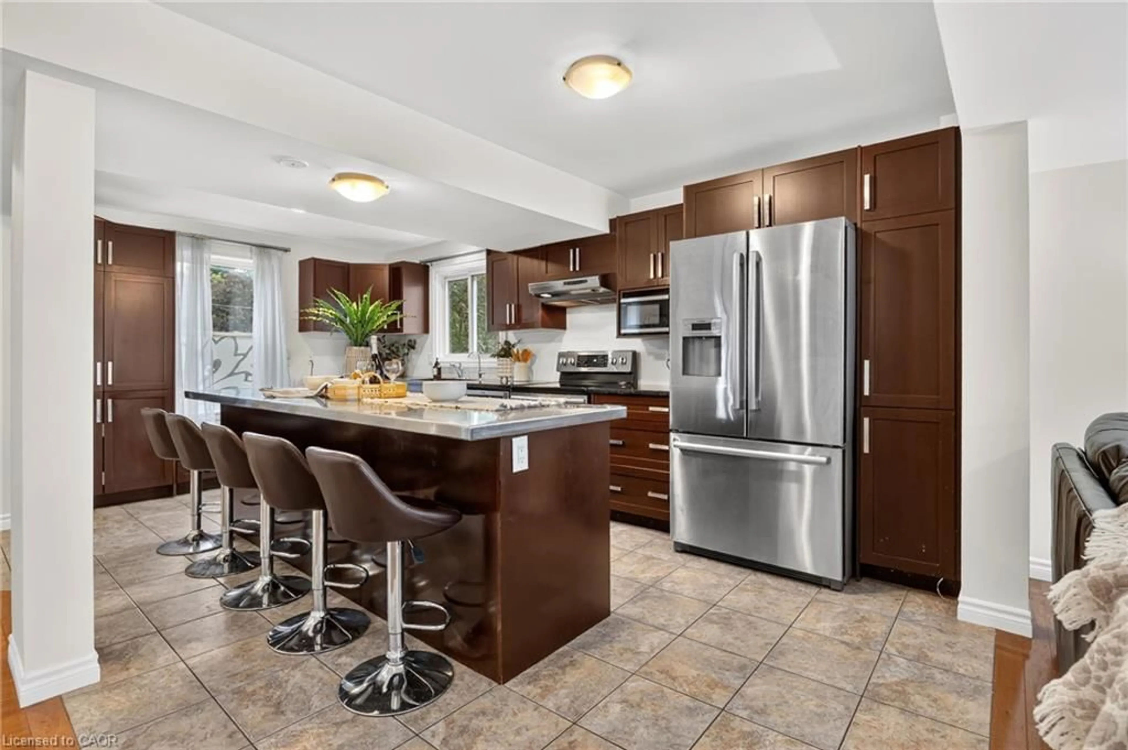 Open concept kitchen, ceramic/tile floor for 35 William St, Plattsville Ontario N0J 1S0