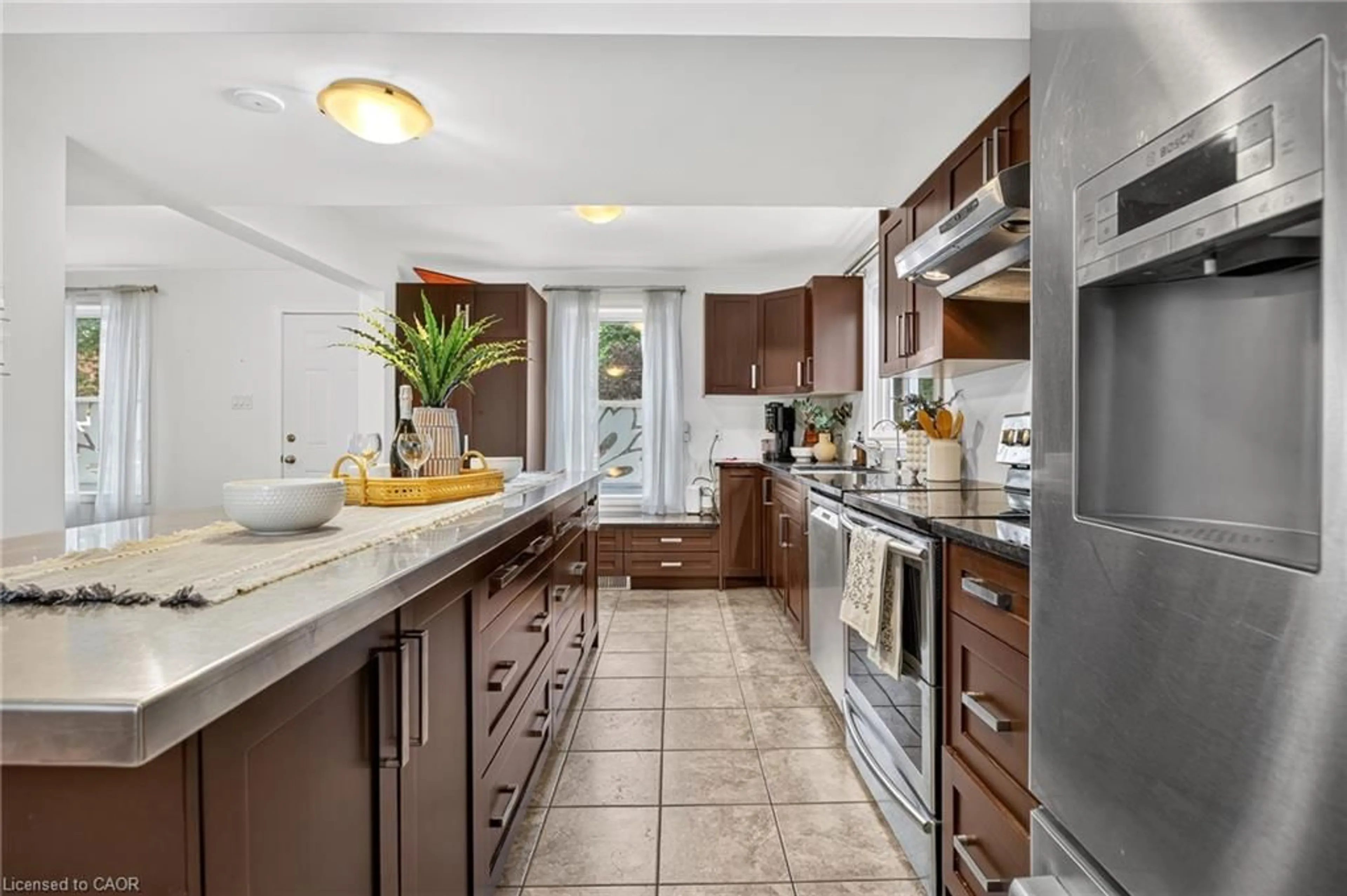 Open concept kitchen, ceramic/tile floor for 35 William St, Plattsville Ontario N0J 1S0