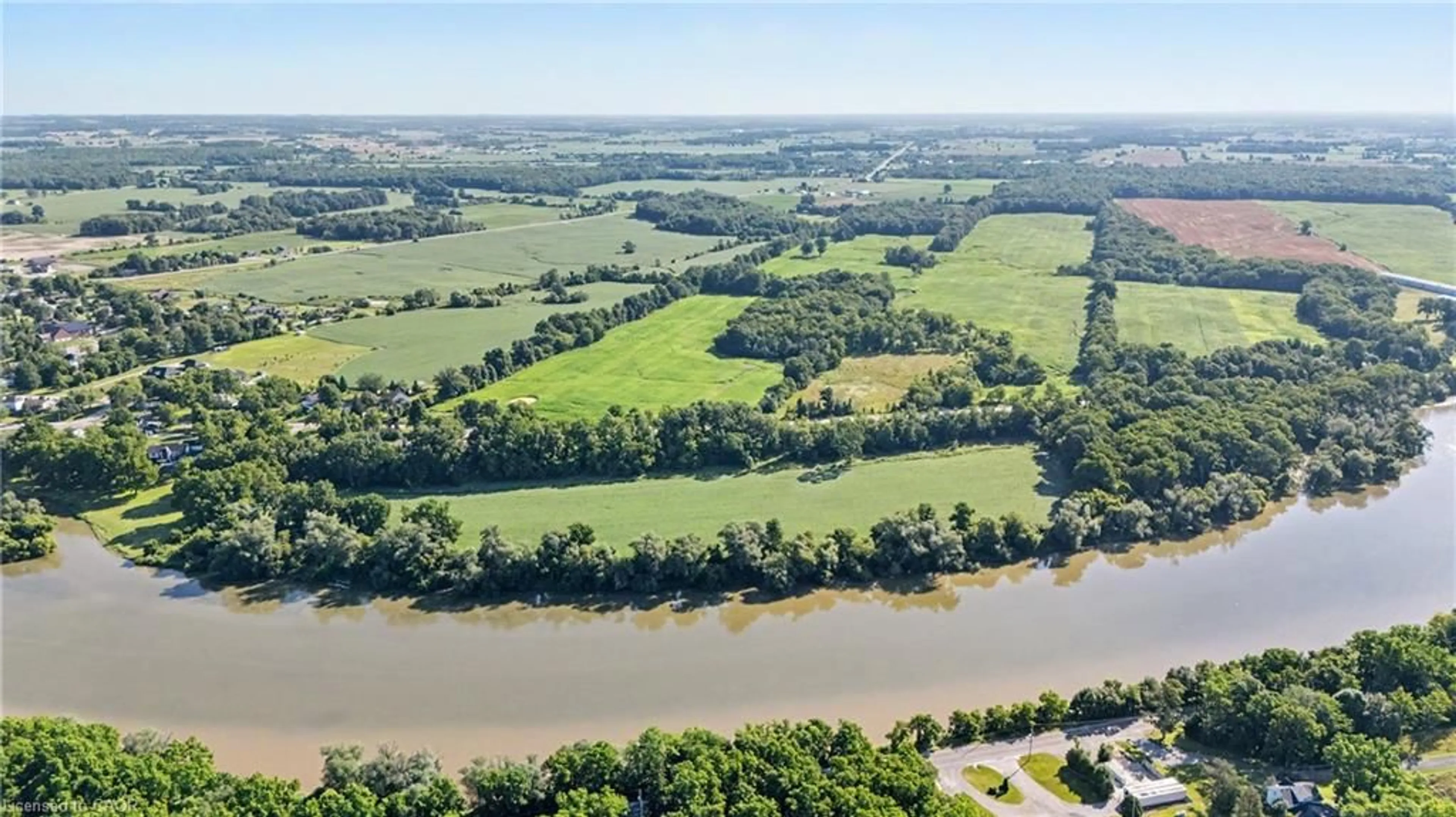 A pic from outside/outdoor area/front of a property/back of a property/a pic from drone, water/lake/river/ocean view for 975 Haldimand Hwy 54, York Ontario N0A 1E0