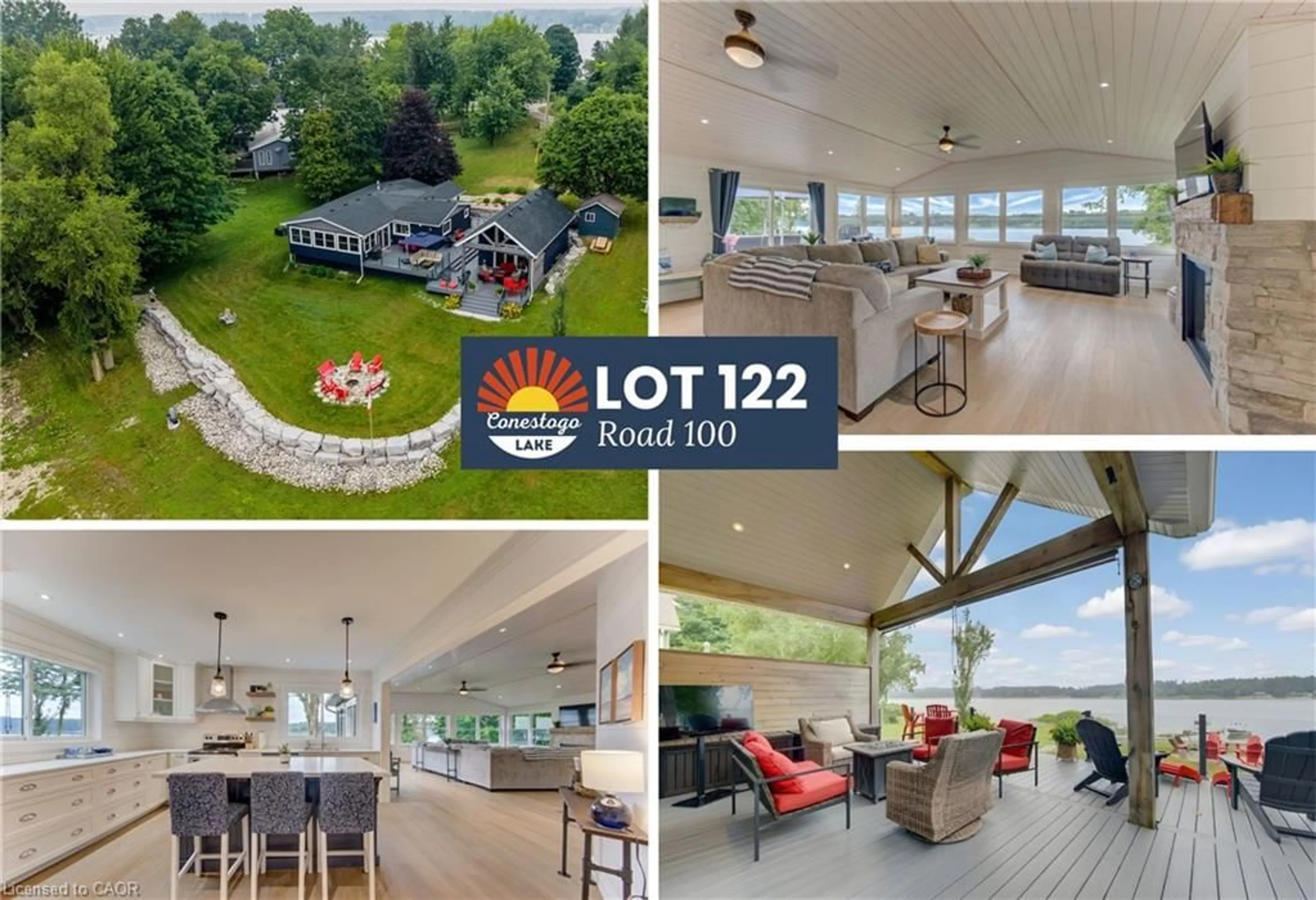 A pic from outside/outdoor area/front of a property/back of a property/a pic from drone, water/lake/river/ocean view for LOT 122 Road 100, Conestogo Lake Ontario N0G 1P0
