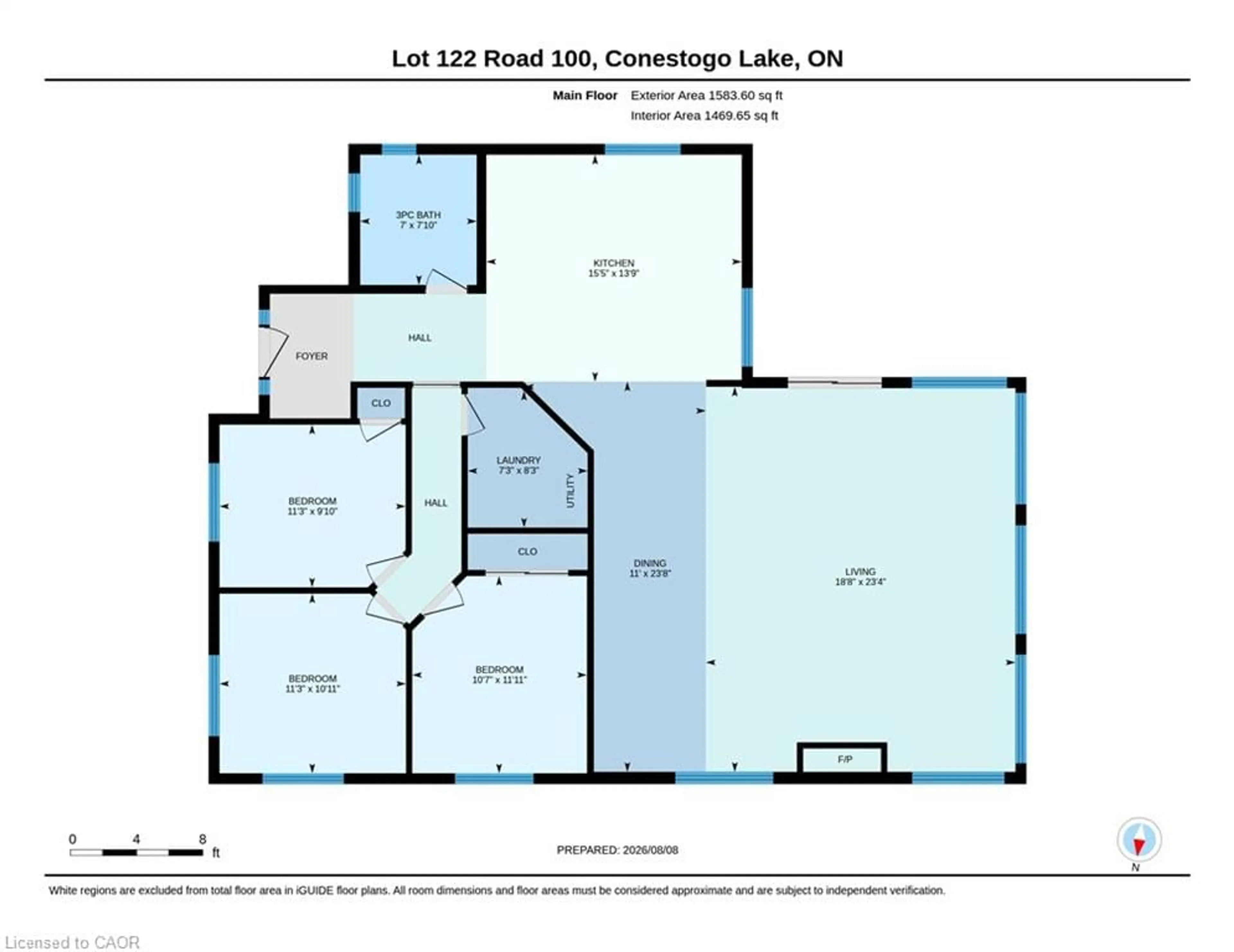 Floor plan for LOT 122 Road 100, Conestogo Lake Ontario N0G 1P0