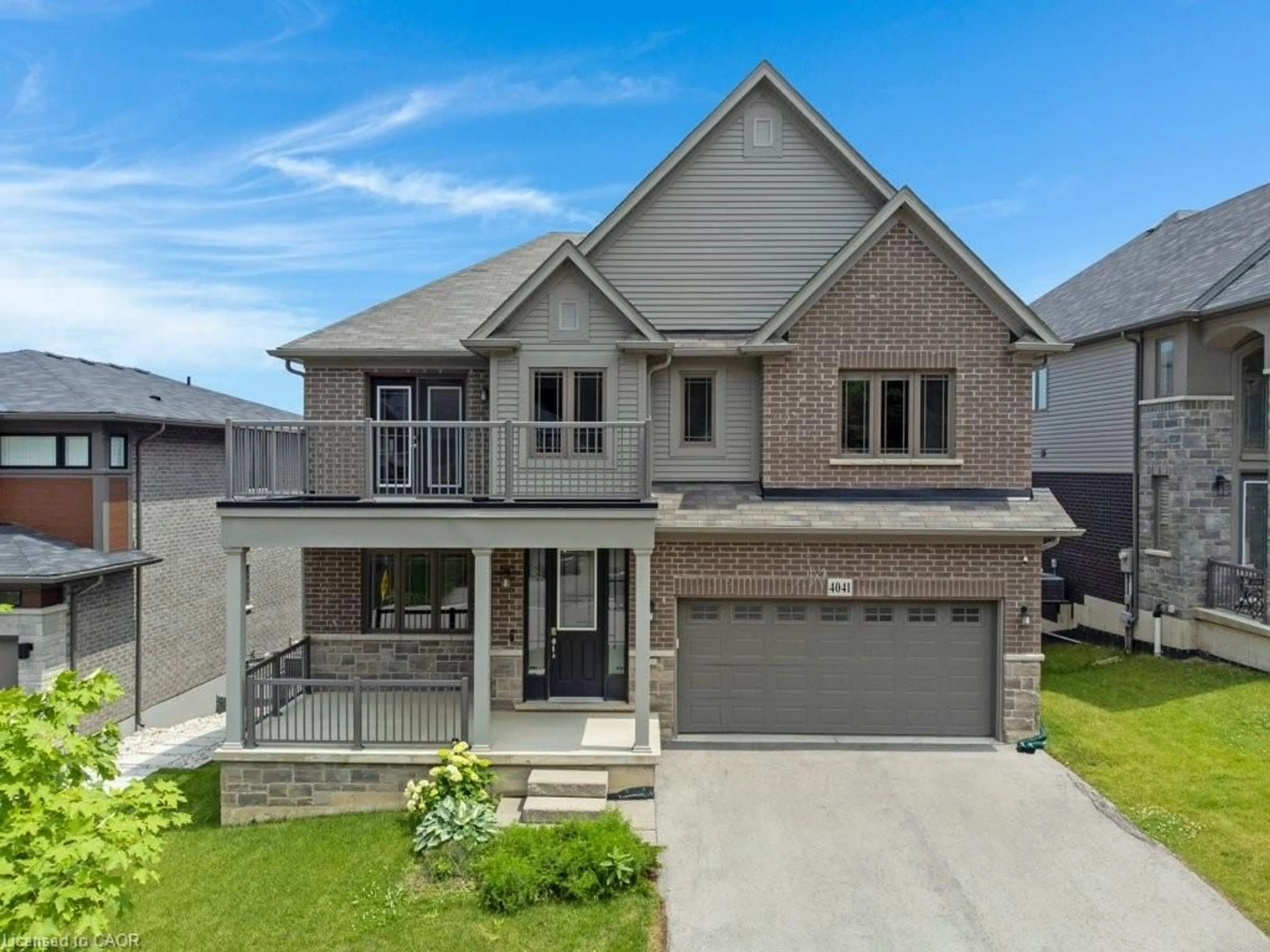 Home with brick exterior material, street for 4041 Highland Park Dr, Beamsville Ontario L3J 0S9
